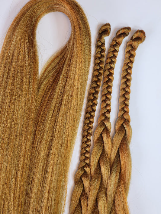 Caramel Latte Blend brown orange prestretched braiding hair