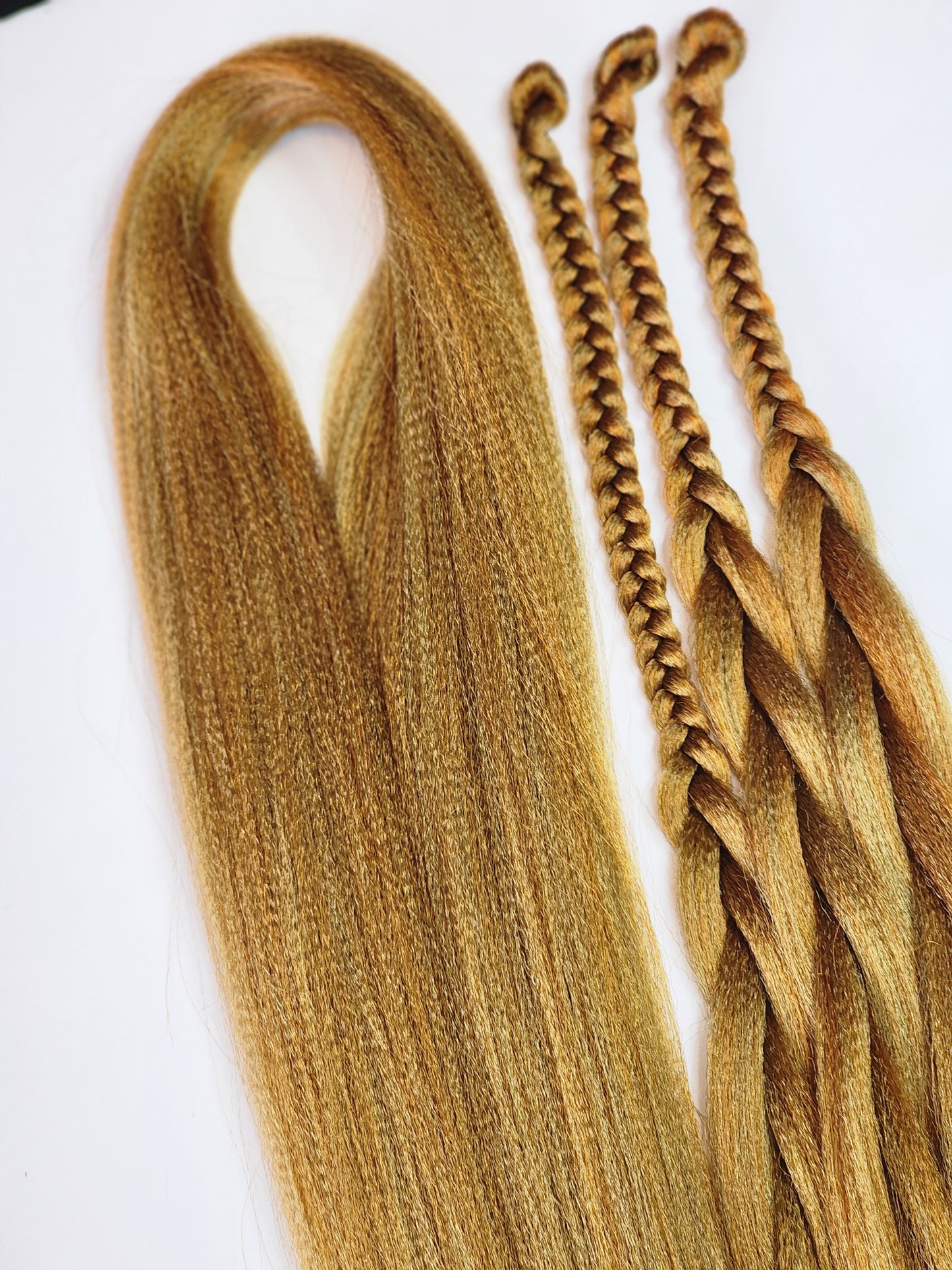 Caramel Latte Blend brown orange prestretched braiding hair