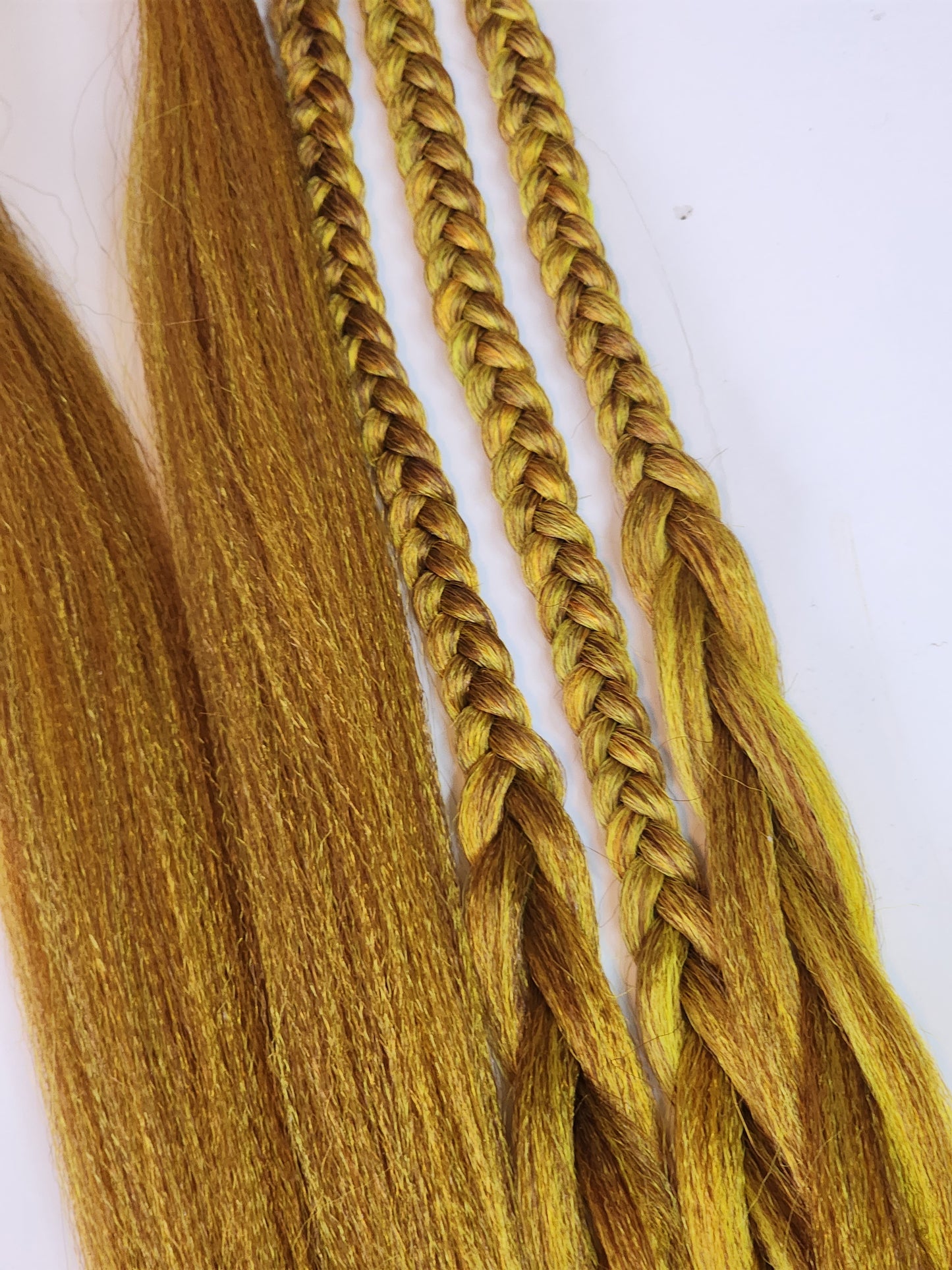 Autumn Blend yellow orange brown prestretched braiding hair