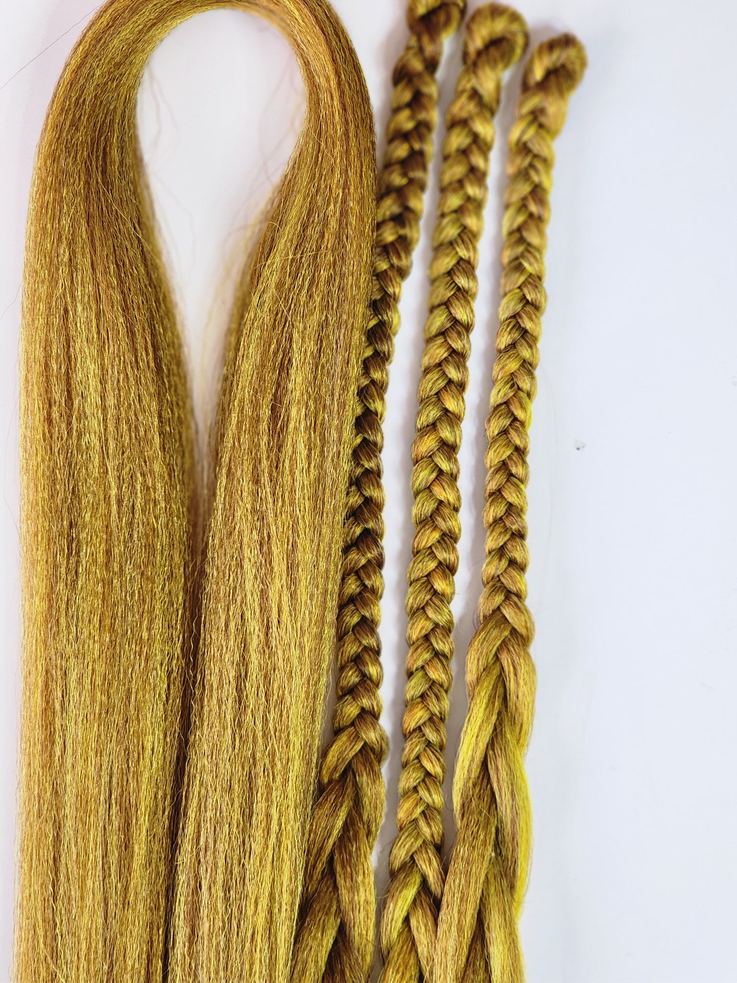 Autumn Blend yellow orange brown prestretched braiding hair