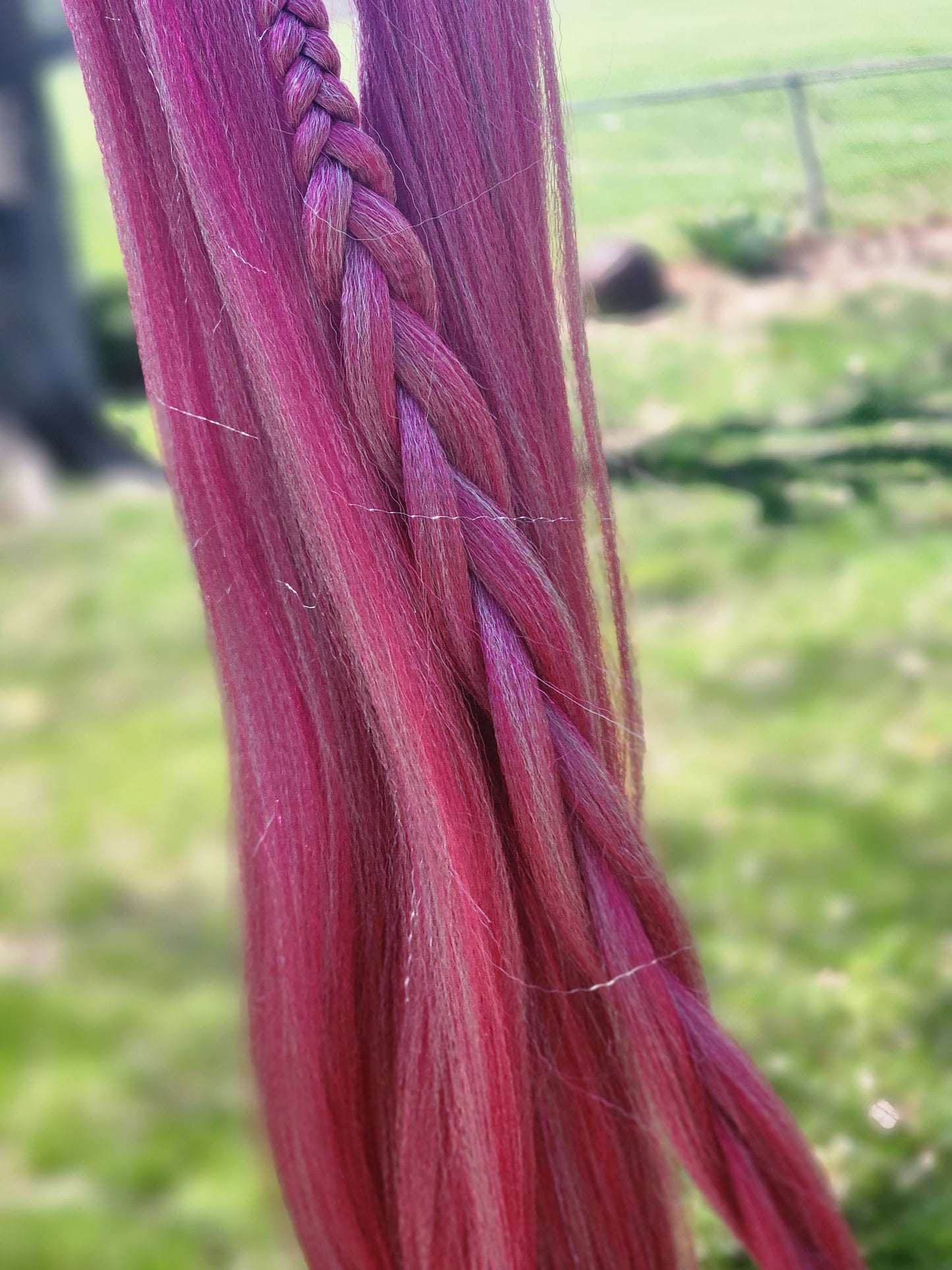Strawberry Mint Blend pink mint prestretched braiding hair
