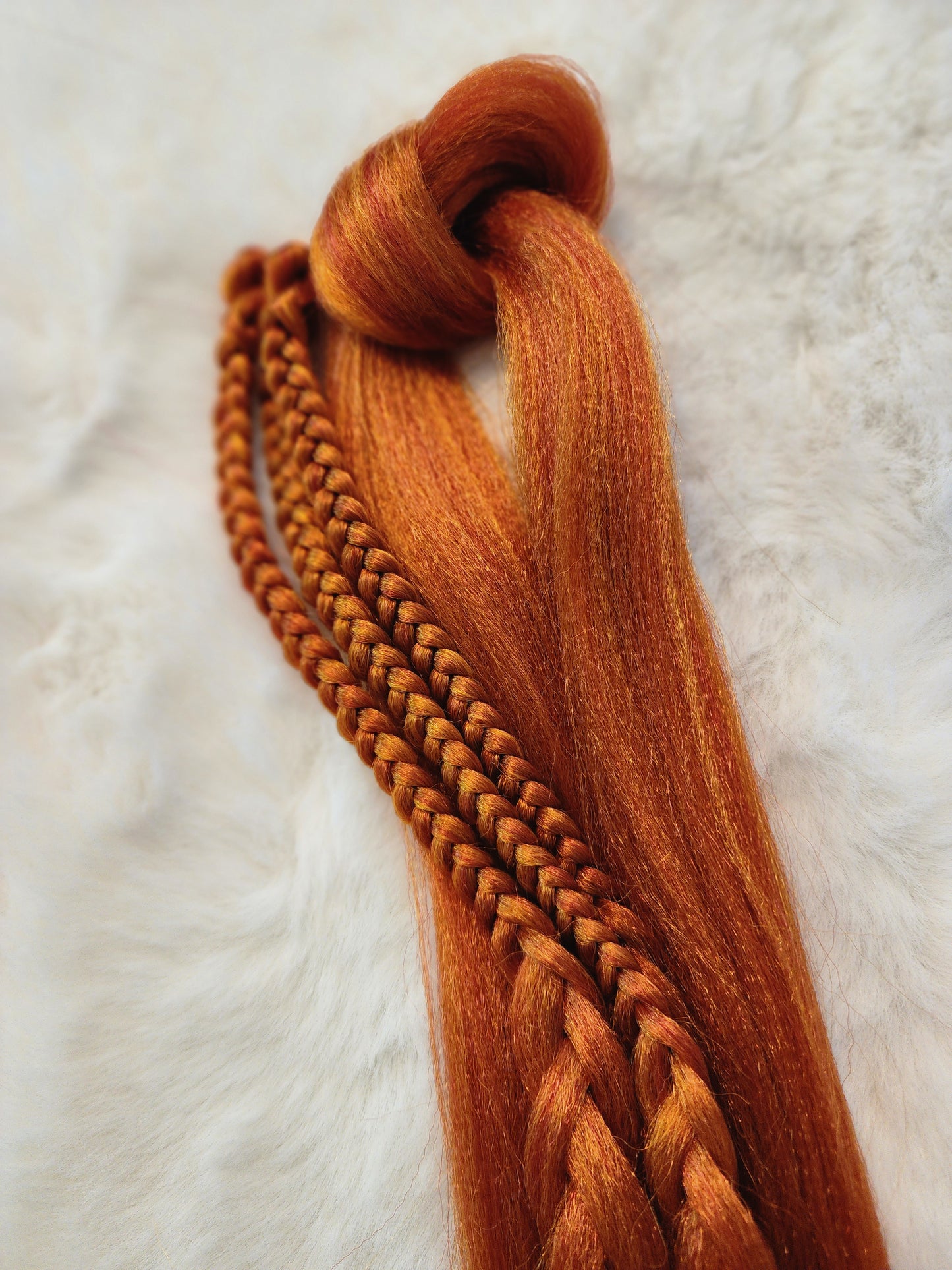 Fall Fest Blend orange red yellow prestretched braiding hair