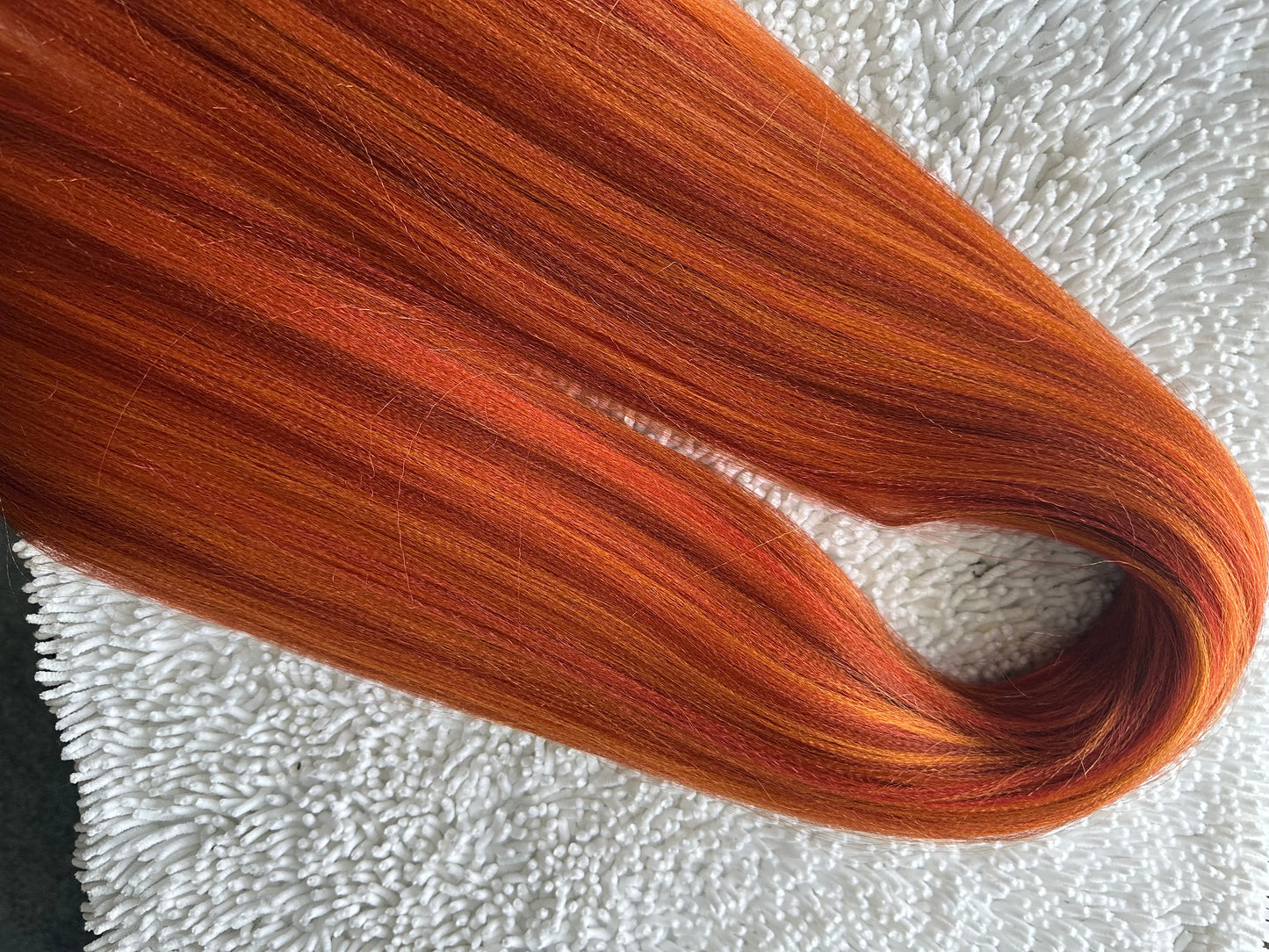 Spice Blend brown orange red prestretched braiding hair