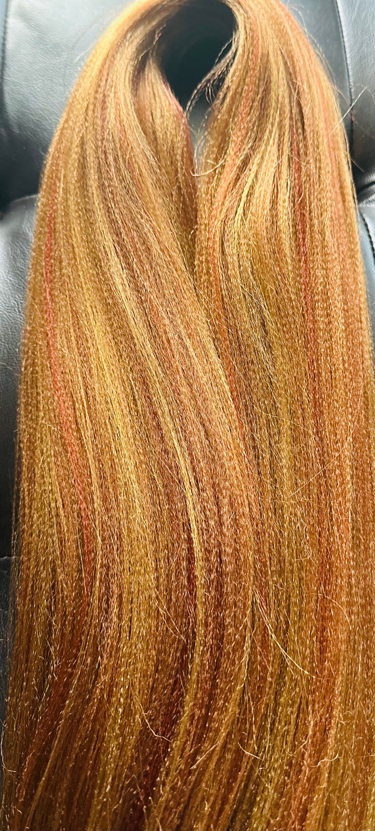 Caramel Delight Blend brown orange prestretched braiding hair