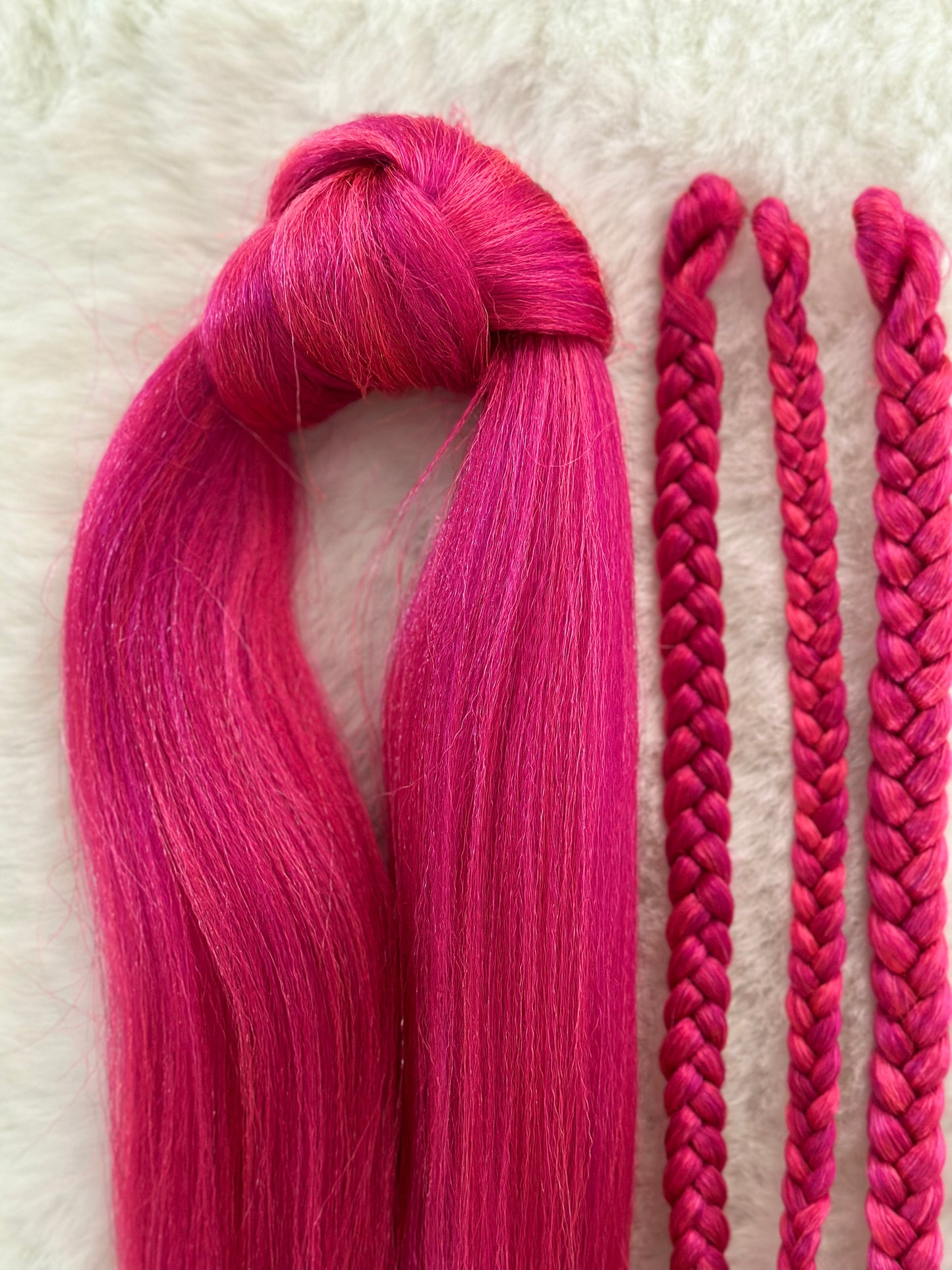Pink Passion Blend pink prestretched braiding hair