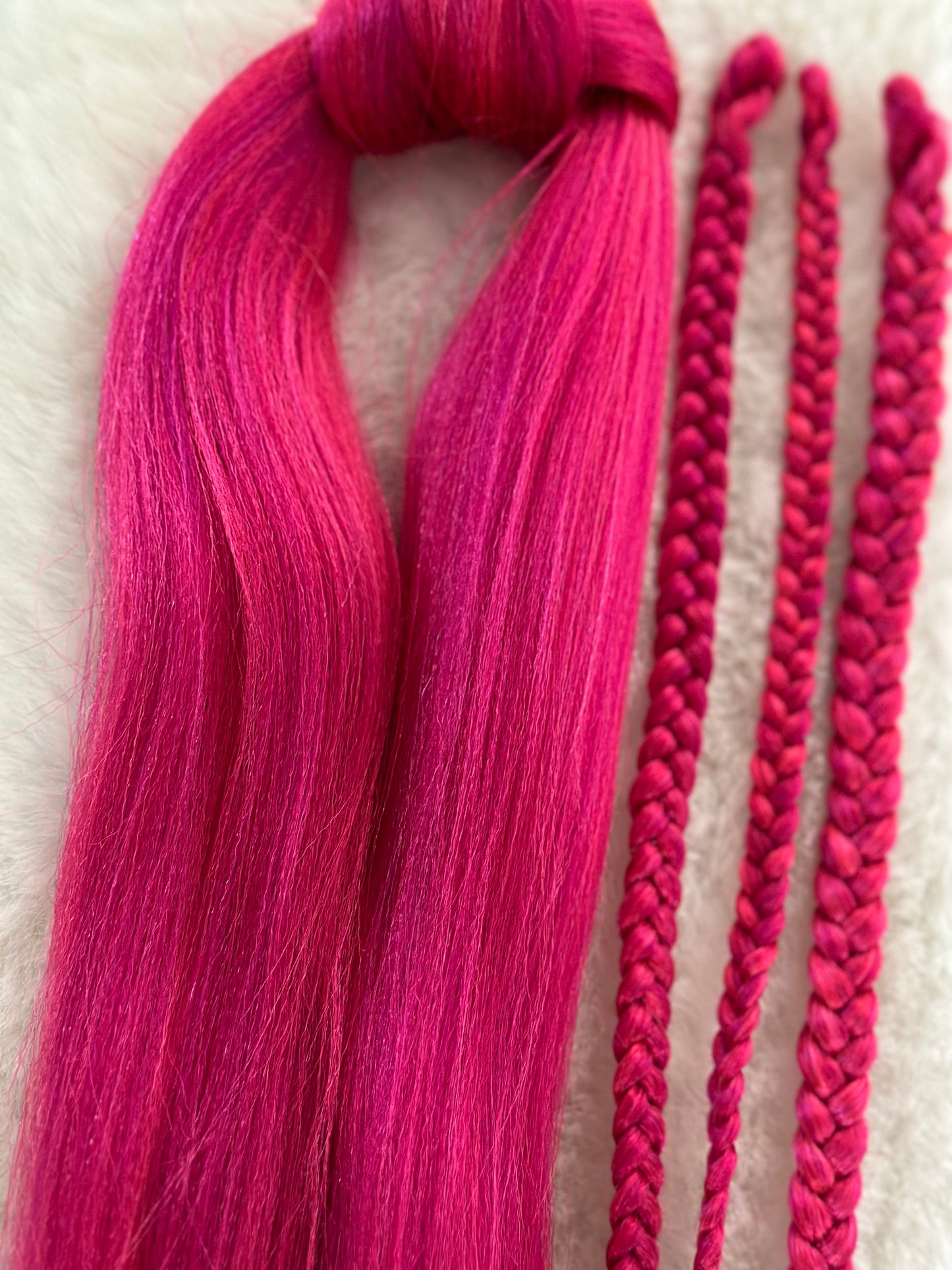 Pink Passion Blend pink prestretched braiding hair