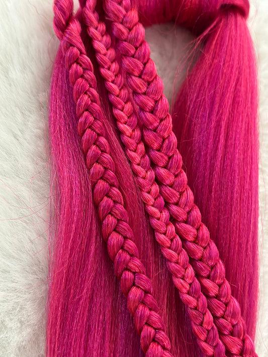 Pink Passion Blend pink prestretched braiding hair