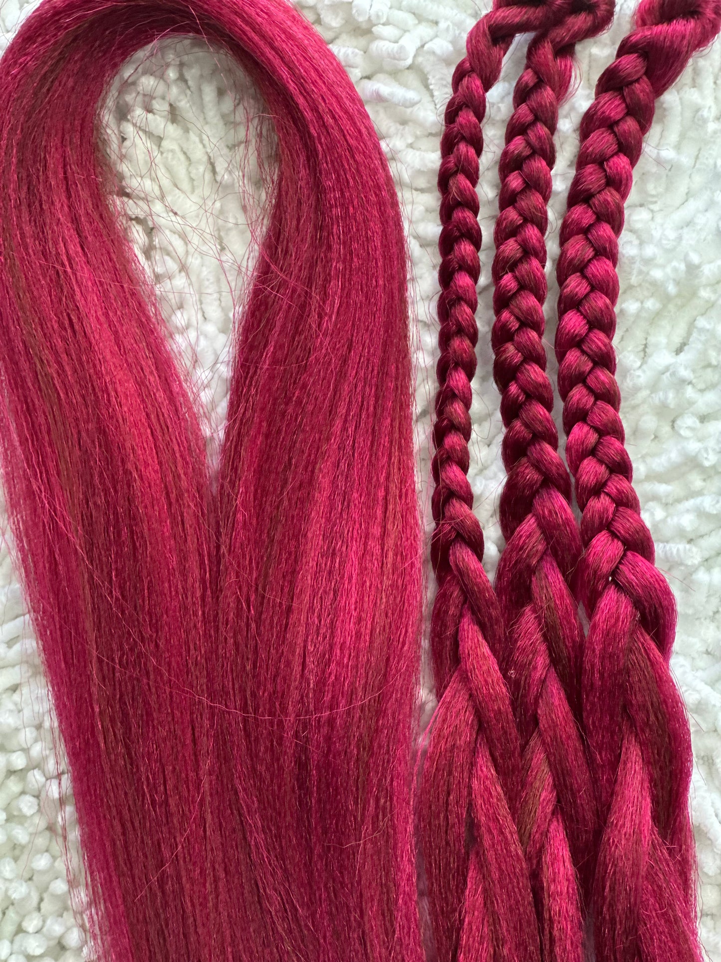 Raspberry Blend pink brown prestretched braiding hair
