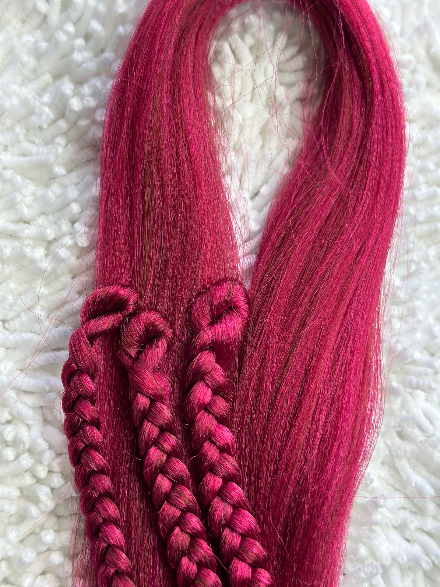 Raspberry Blend pink brown prestretched braiding hair