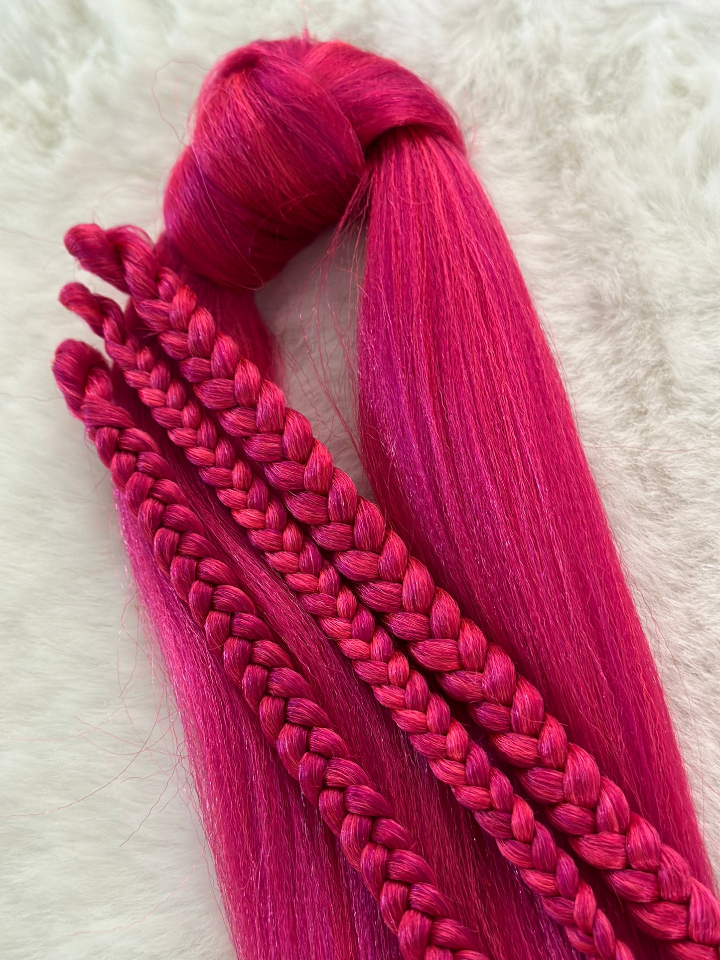 Pink Passion Blend pink prestretched braiding hair