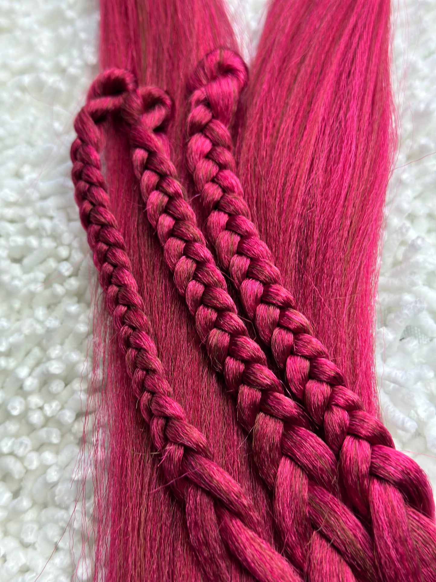 Raspberry Blend pink brown prestretched braiding hair
