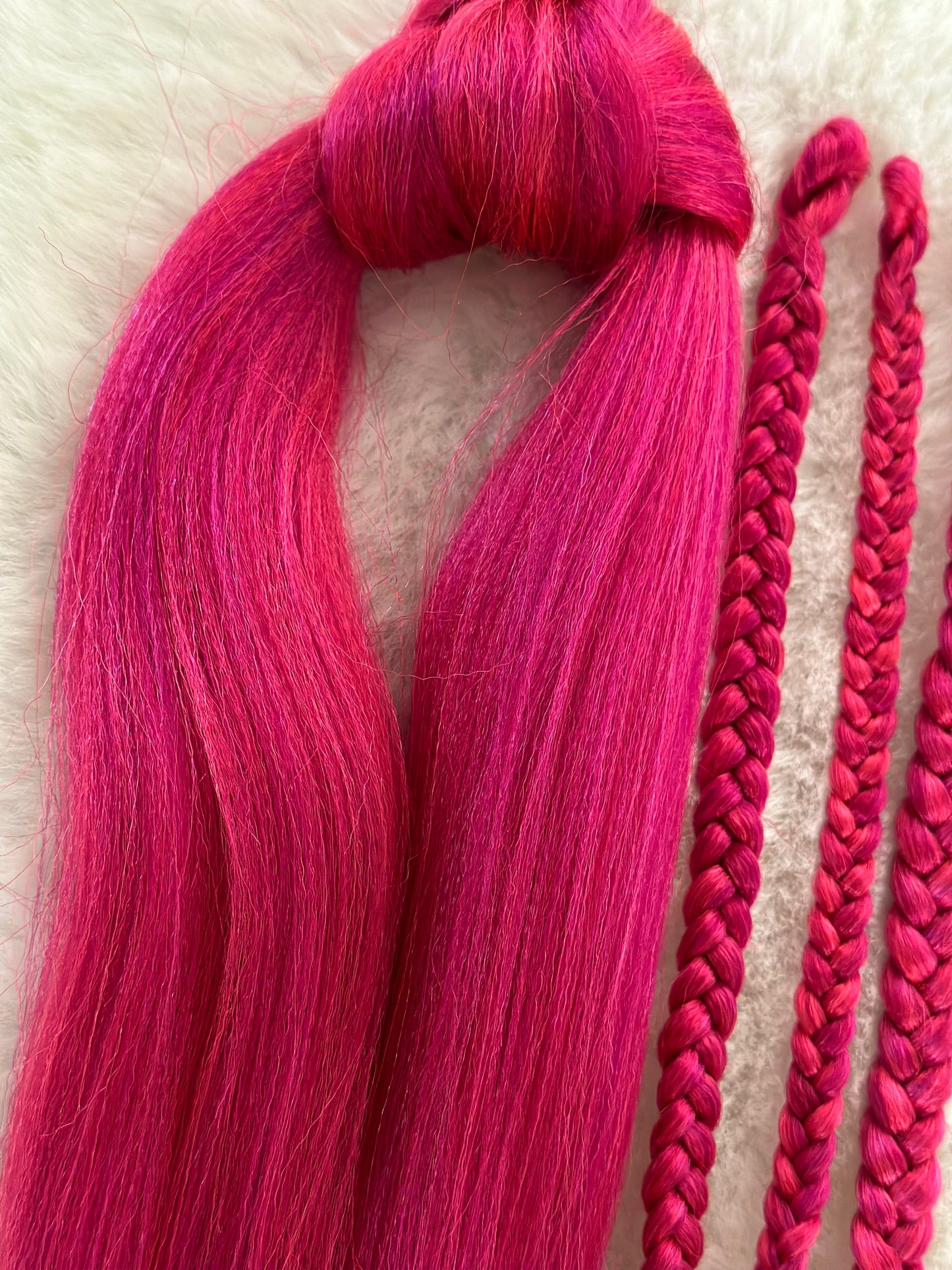 Pink Passion Blend pink prestretched braiding hair
