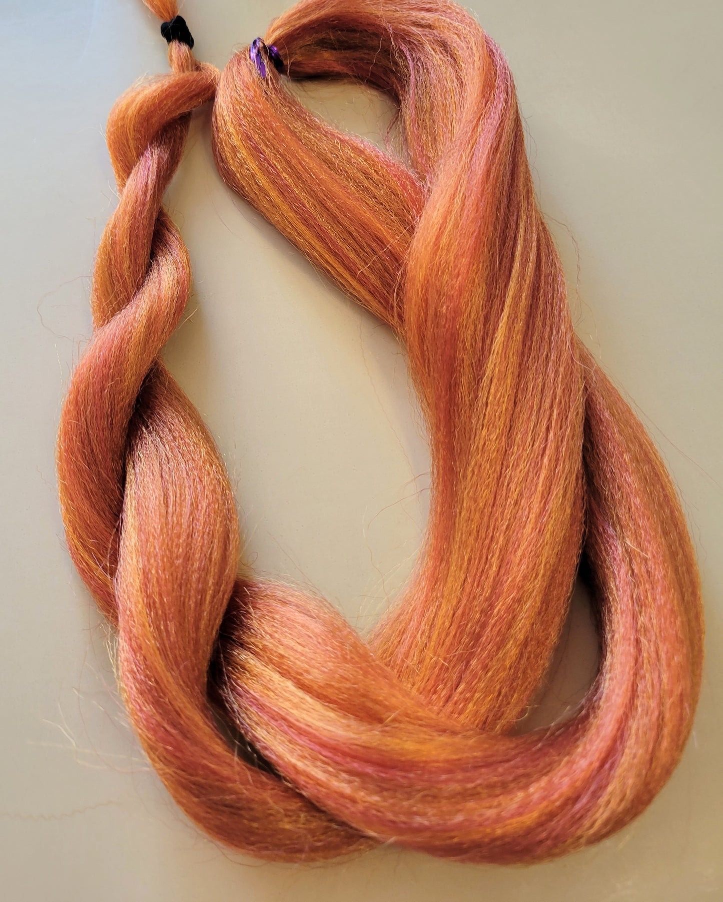 Fall Fest Blend orange red yellow prestretched braiding hair