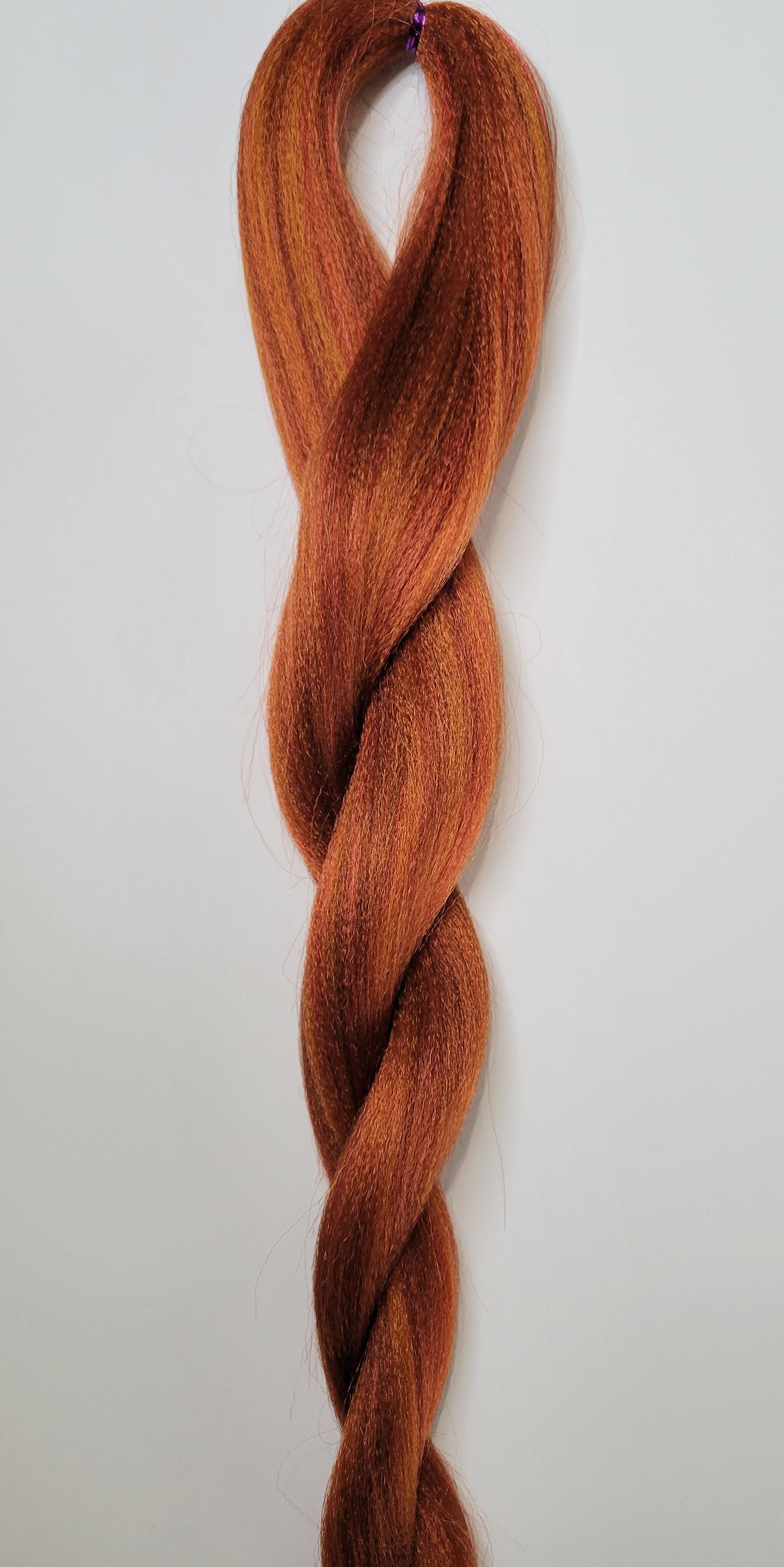 Spice Blend brown orange red prestretched braiding hair