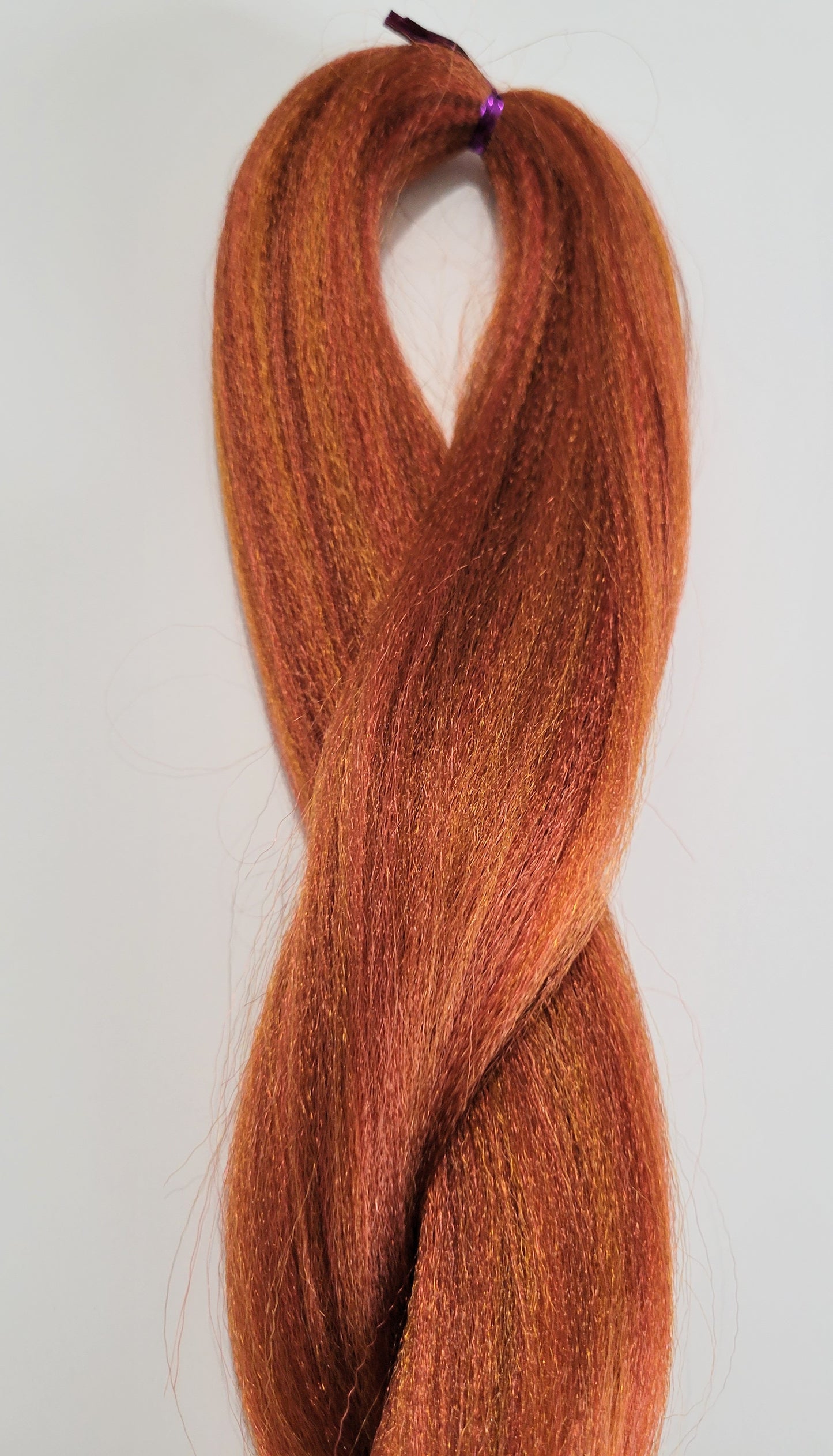 Spice Blend brown orange red prestretched braiding hair