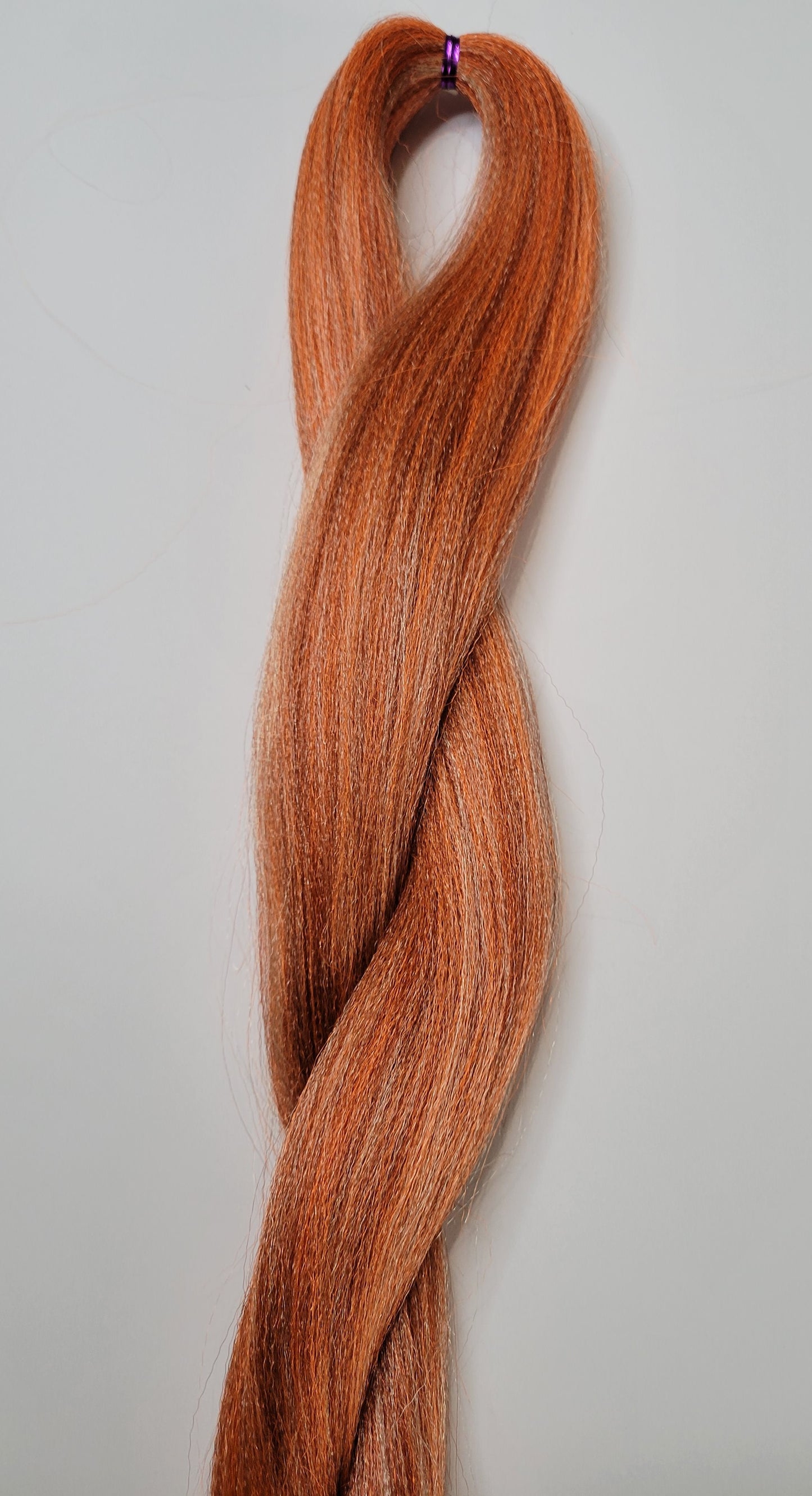 Pumpkin Spice Blend brown orange prestretched braiding hair