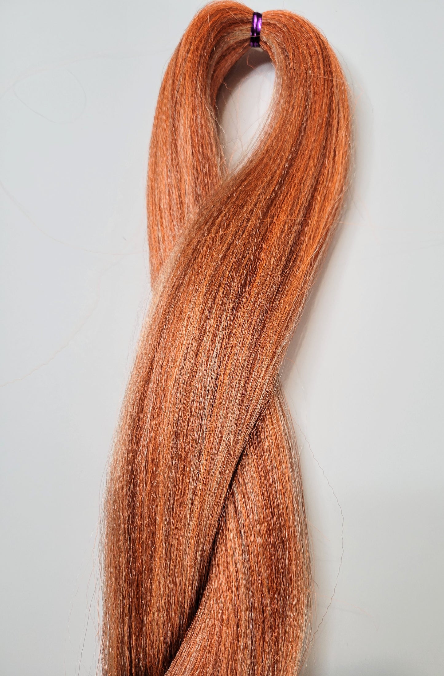Pumpkin Spice Blend brown orange prestretched braiding hair