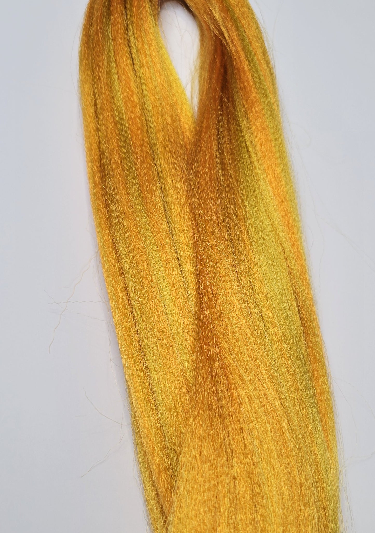 Golden Goddess Blend yellow orange prestretched braiding hair