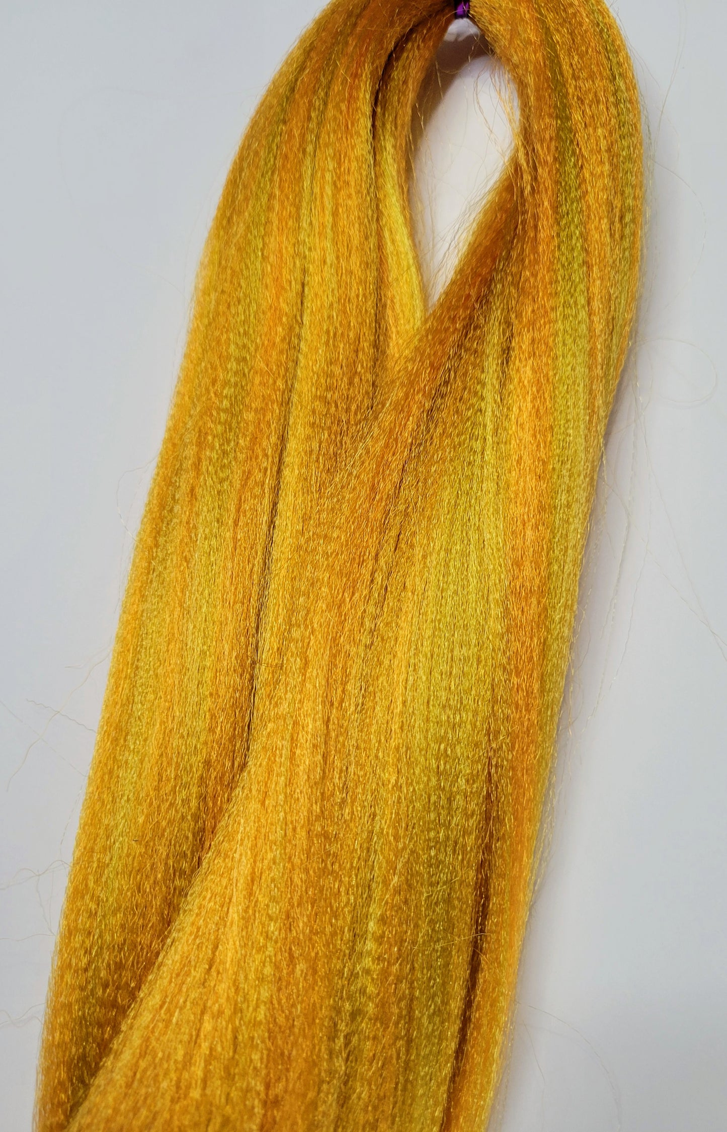 Golden Goddess Blend yellow orange prestretched braiding hair
