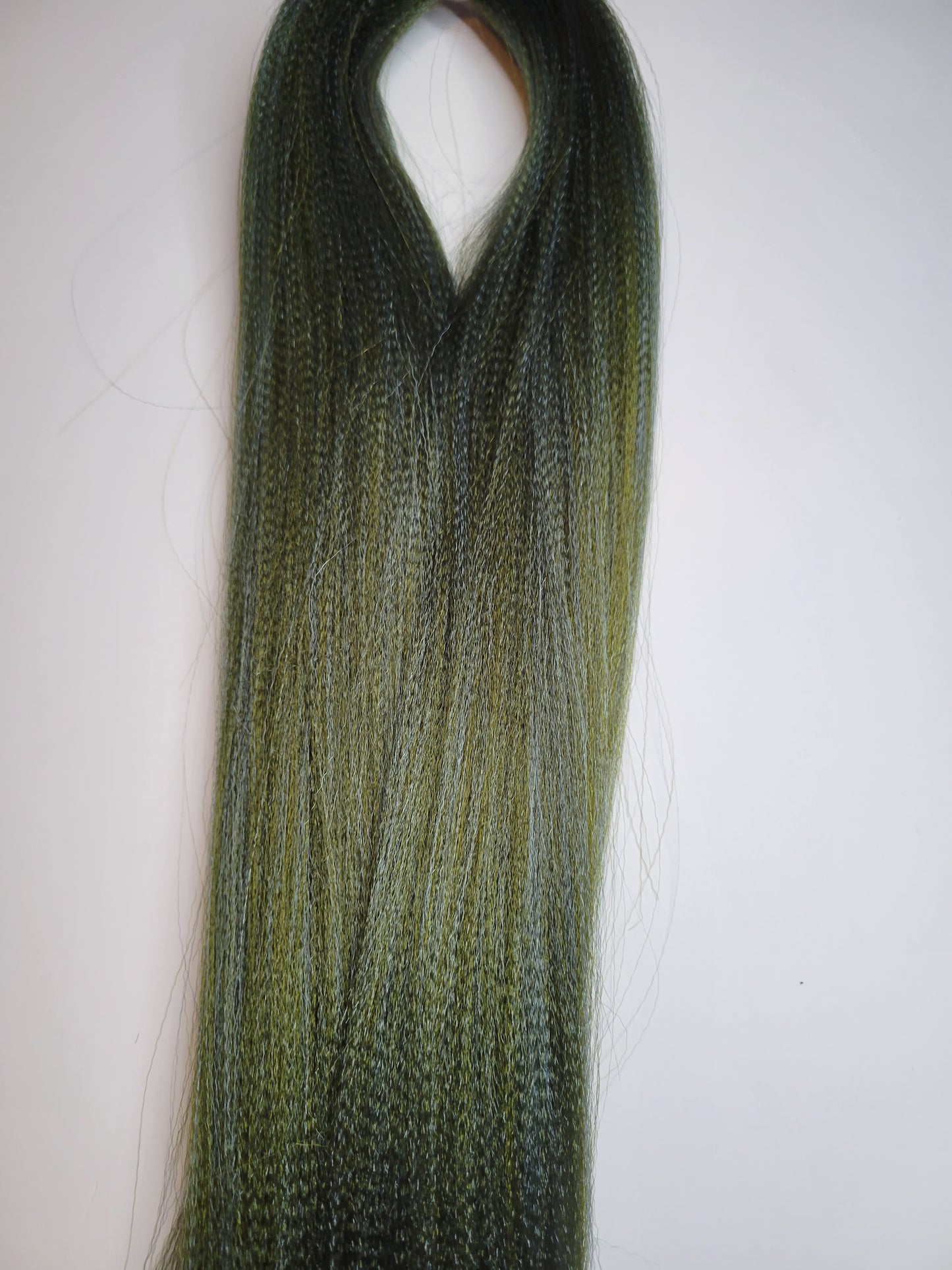Blue Olive Blend green blue prestretched braiding hair