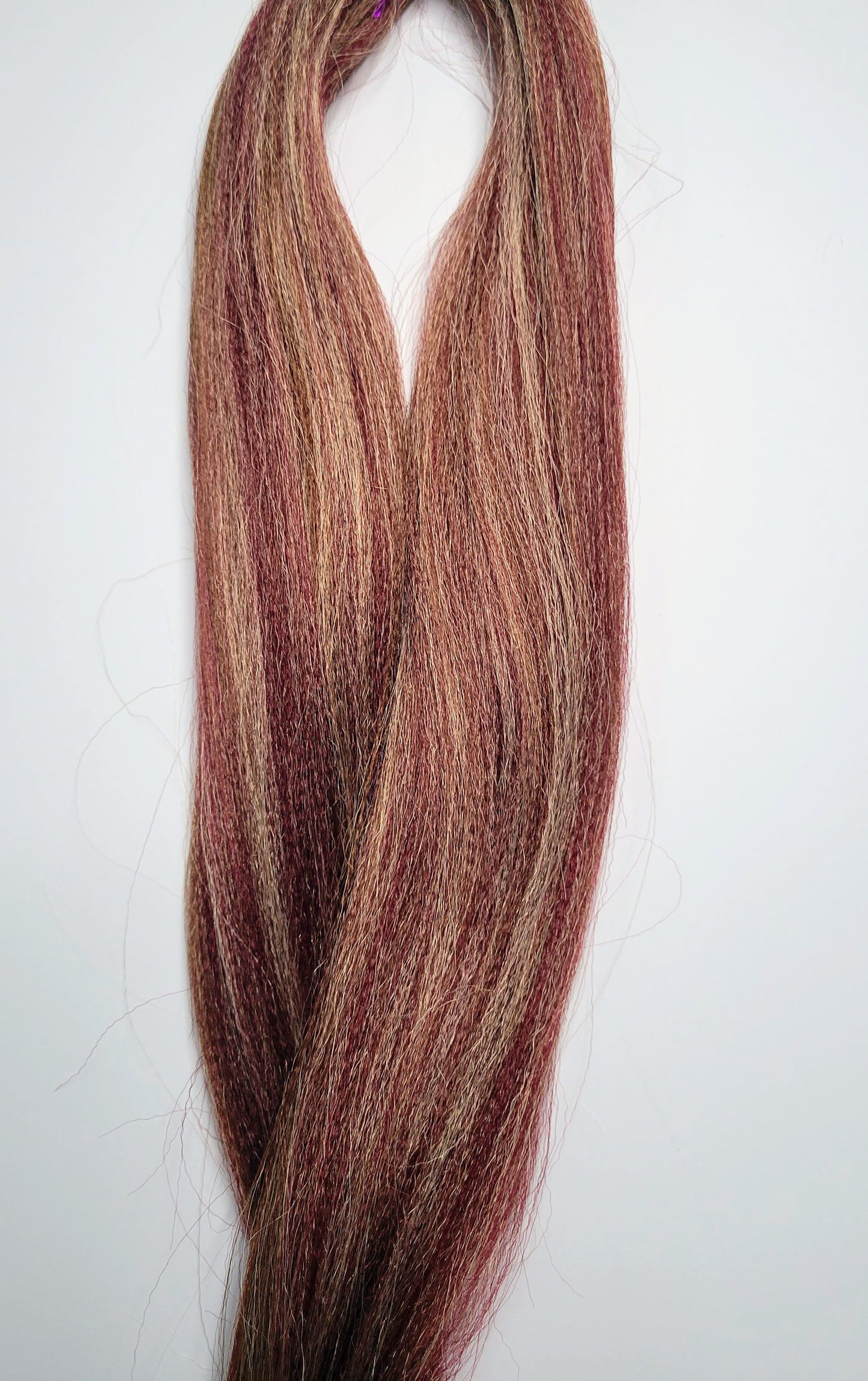 Carmel Berry Blend brown blonde burgundy prestretched braiding hair