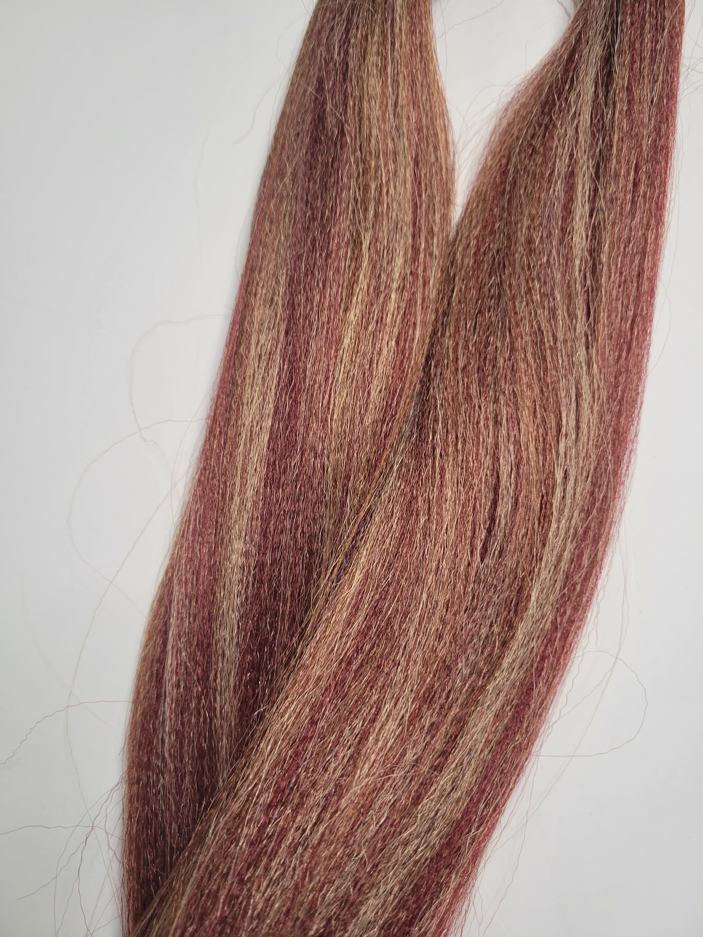 Carmel Berry Blend brown blonde burgundy prestretched braiding hair