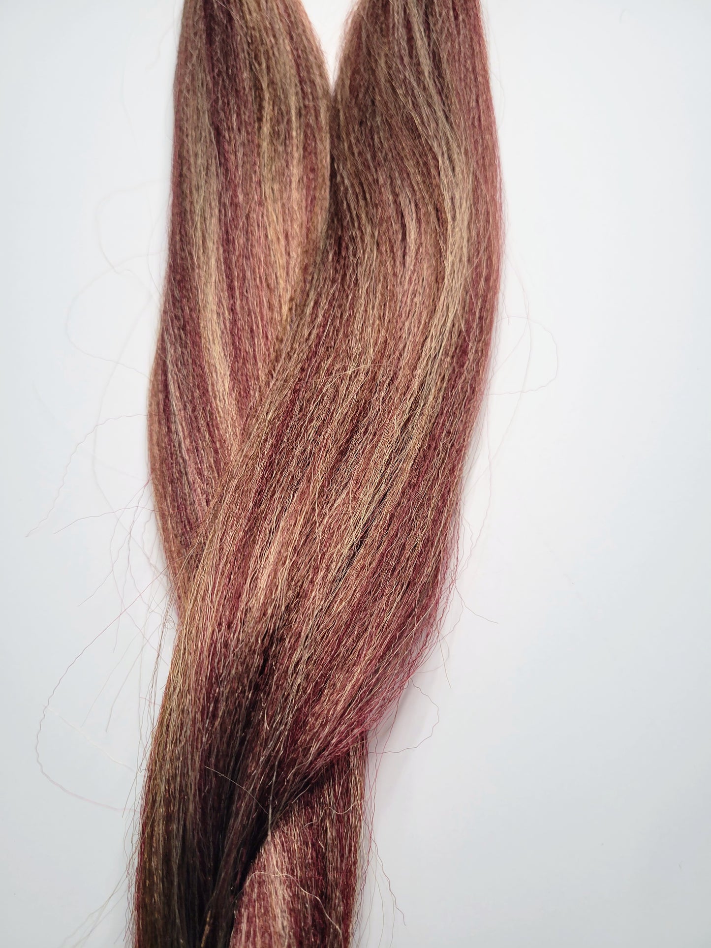 Carmel Berry Blend brown blonde burgundy prestretched braiding hair