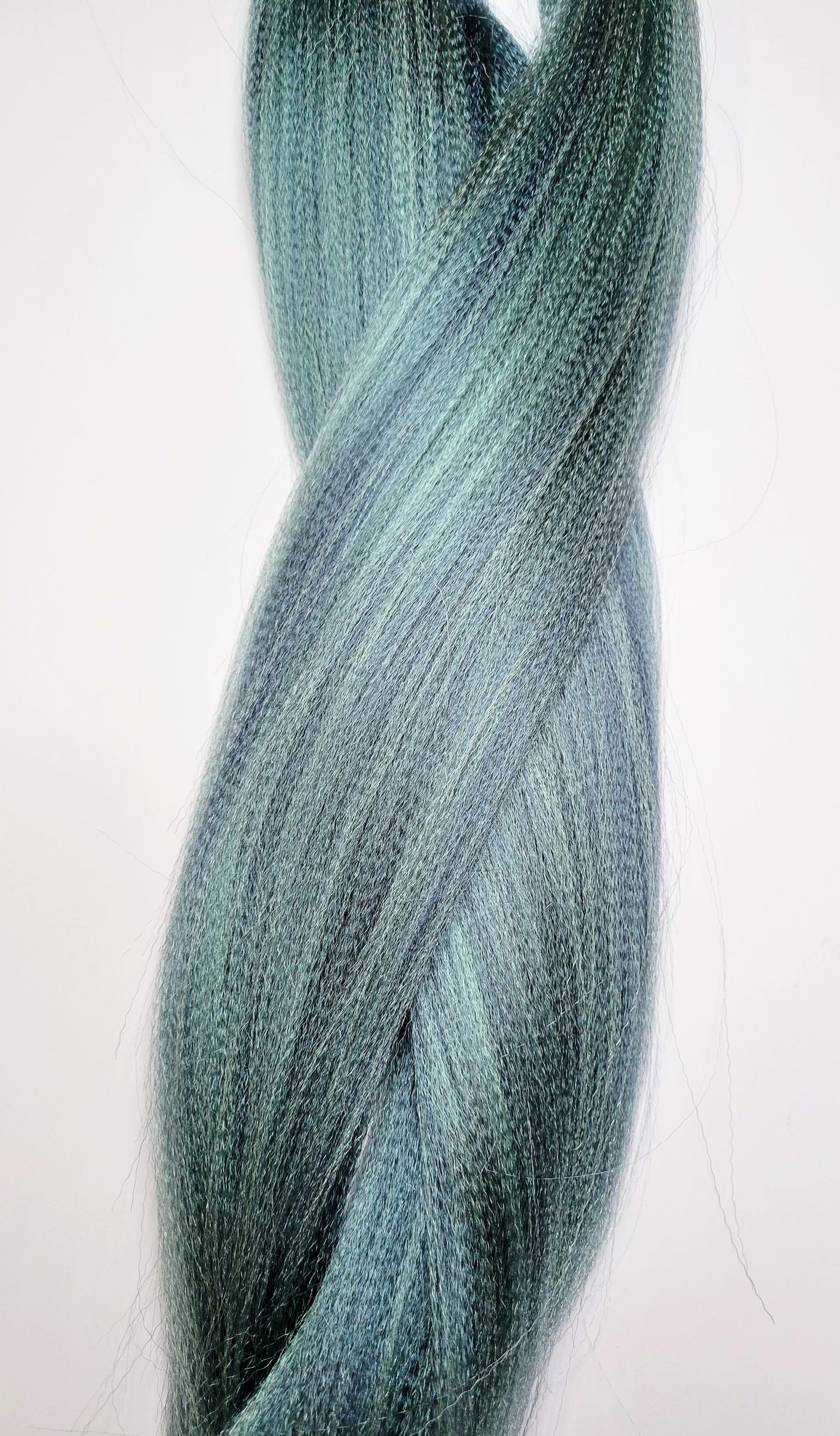 Blue Mint Blend blue green prestretched braiding hair