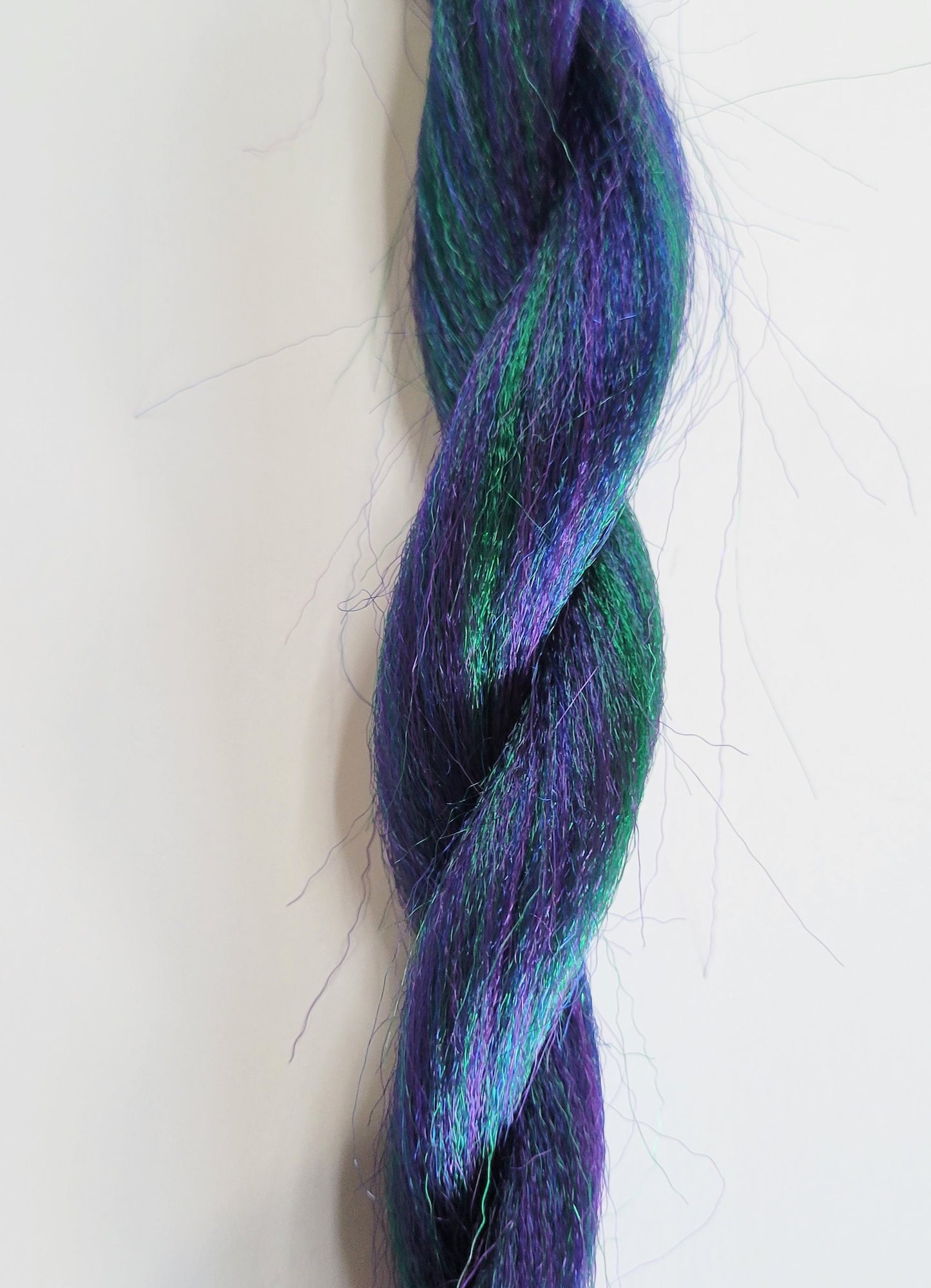 Peacock Blend blue green purple prestretched braiding hair