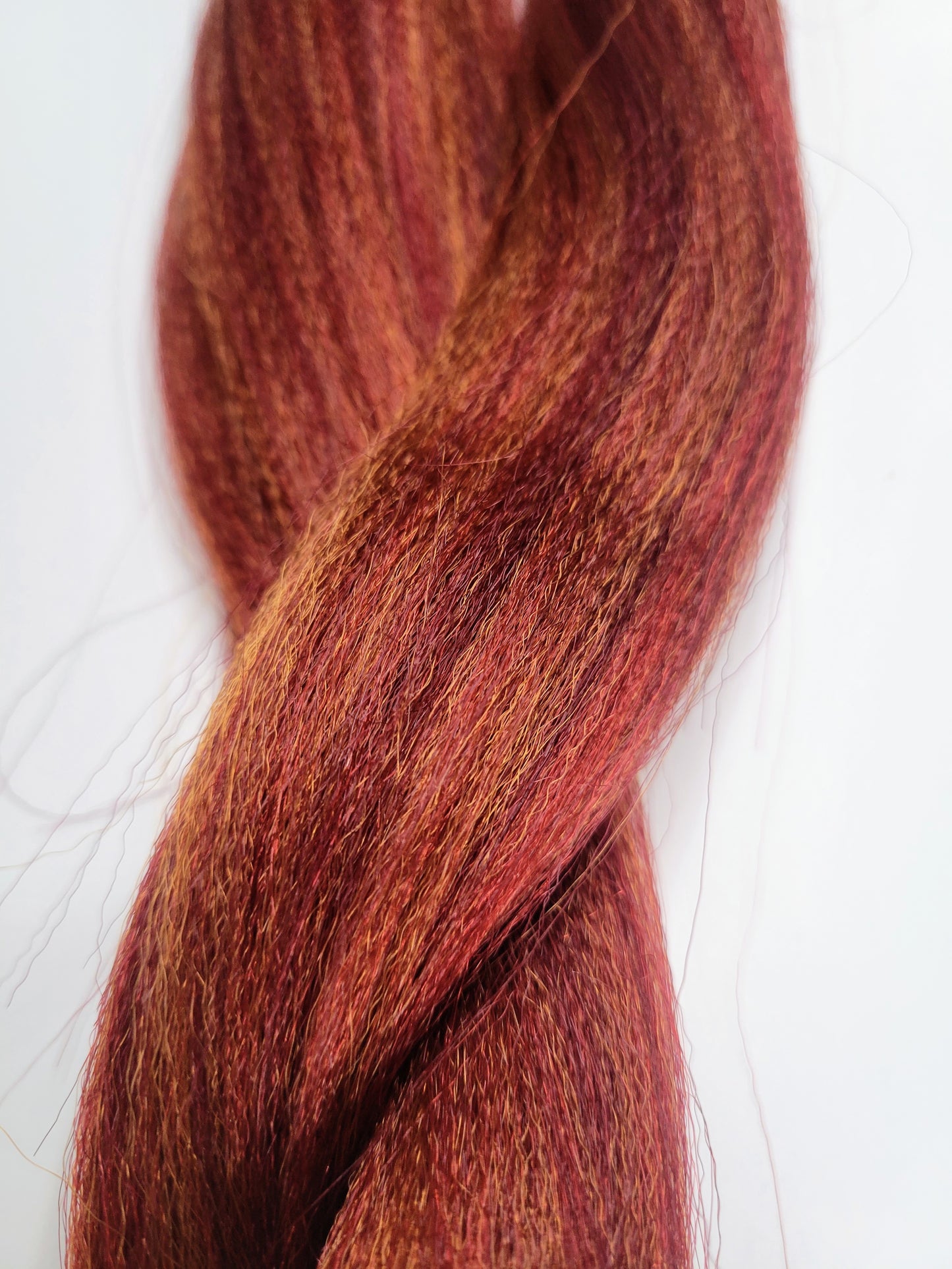 Ginger Spice Blend red brown orange prestretched braiding hair