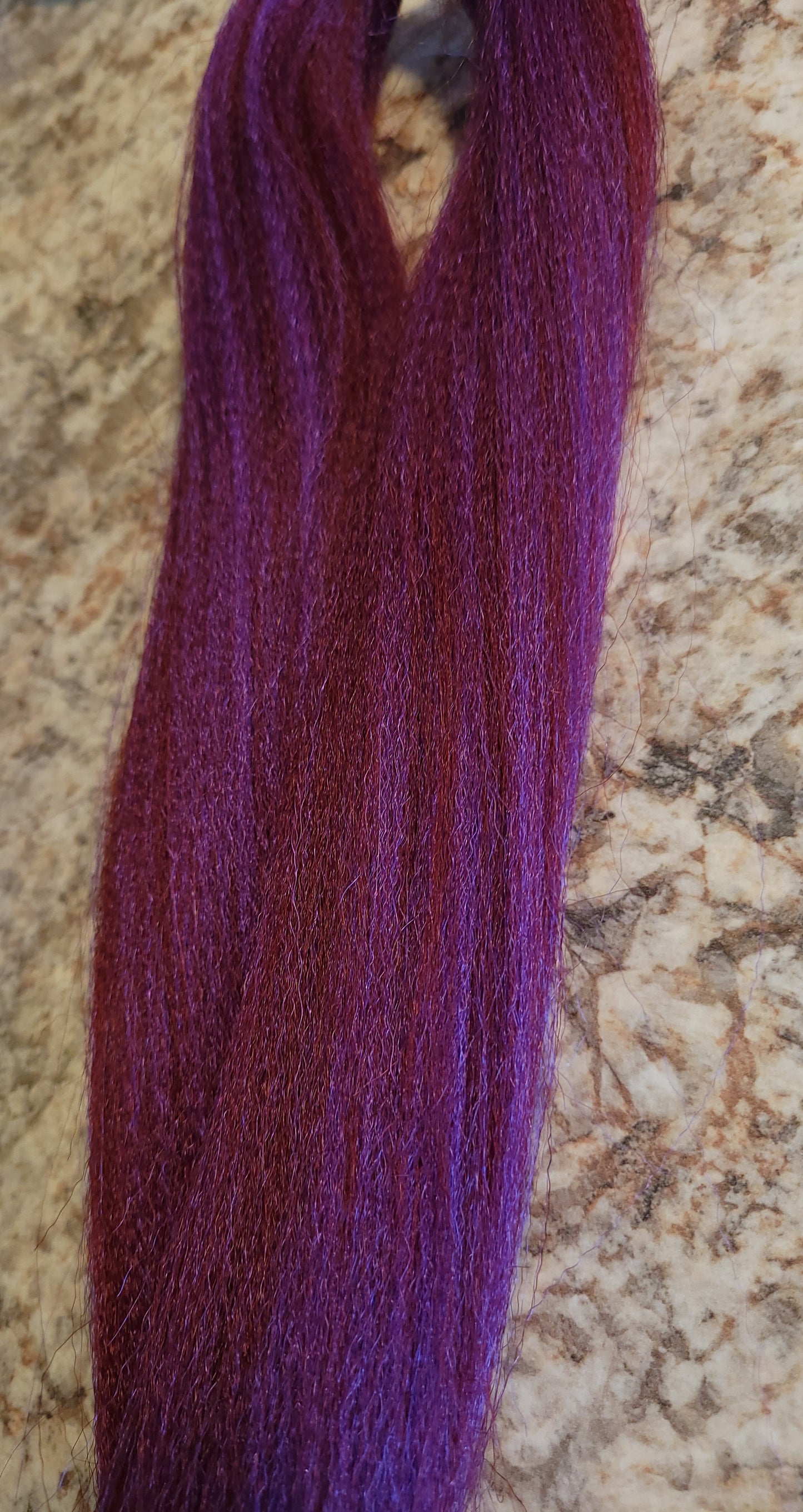 Berry Grape Blend purple burgundy prestretched braiding hair