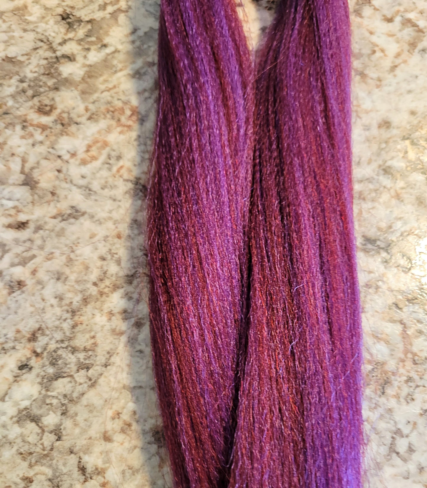 Berry Grape Blend purple burgundy prestretched braiding hair