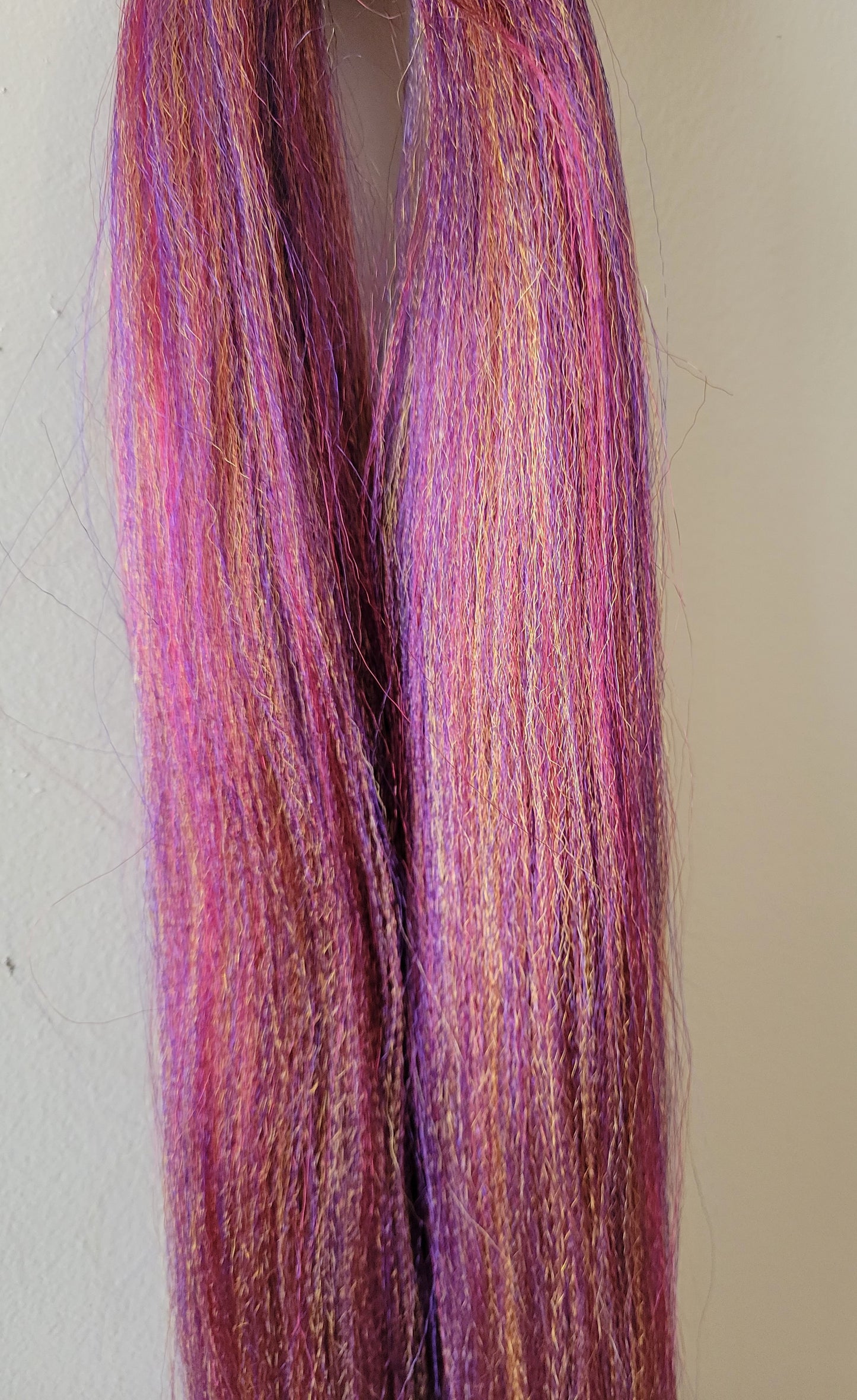 Dragon Fruit Blend pink orange purple prestretched braiding hair