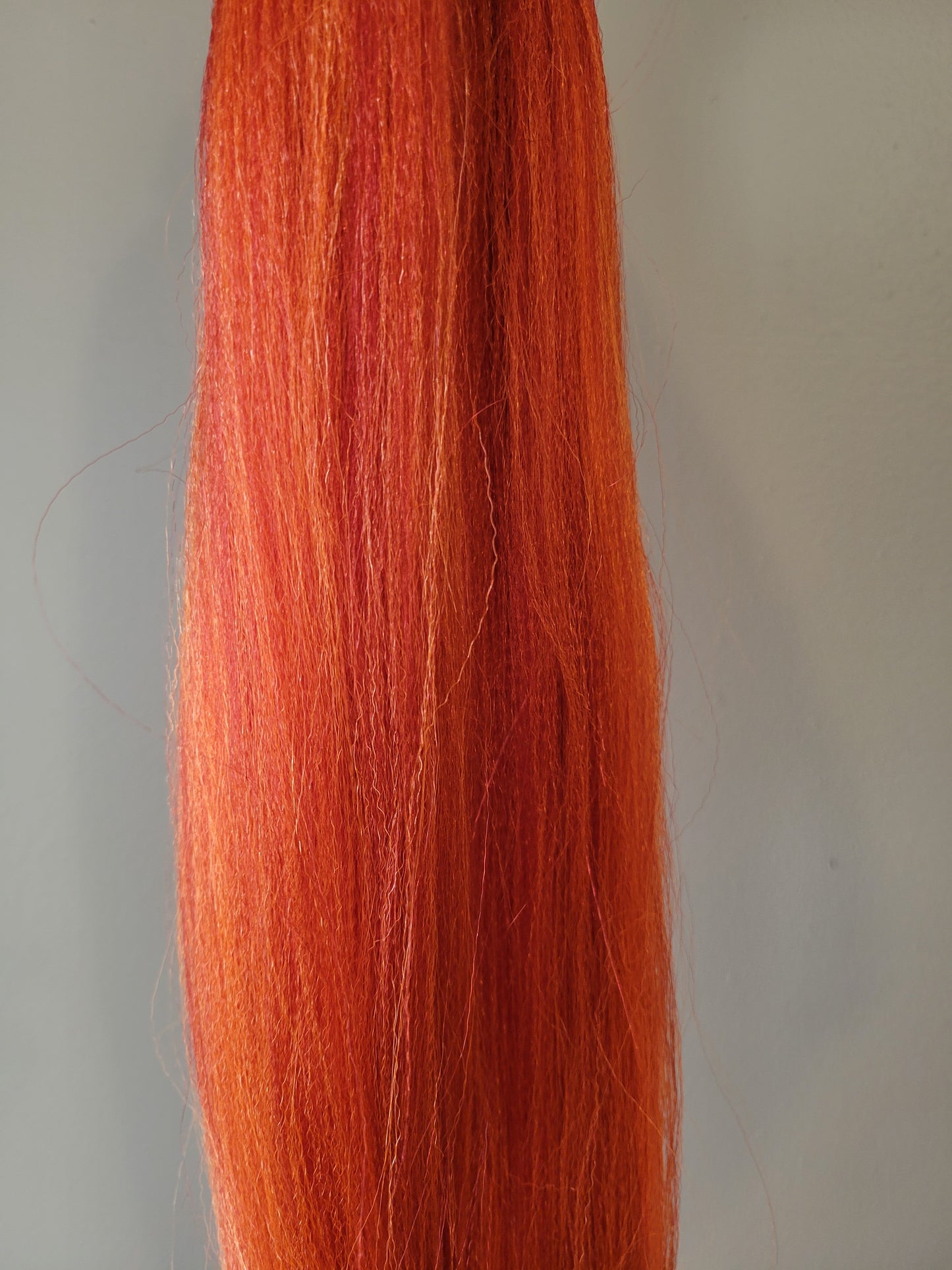 Fireball Blend red orange prestretched braiding hair