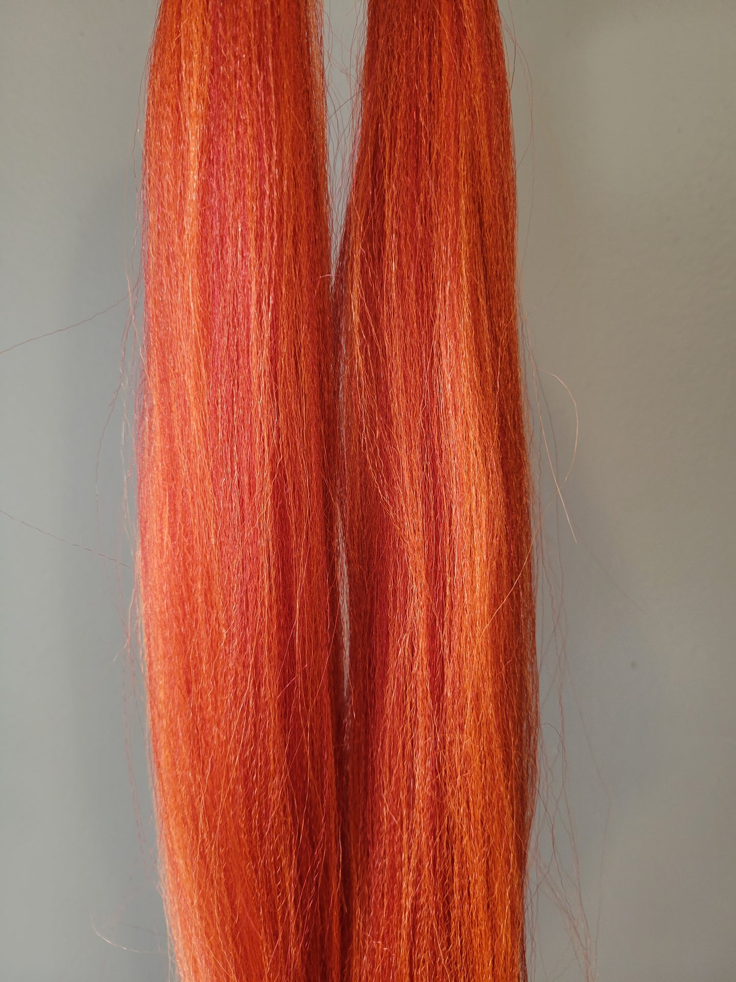 Fireball Blend red orange prestretched braiding hair