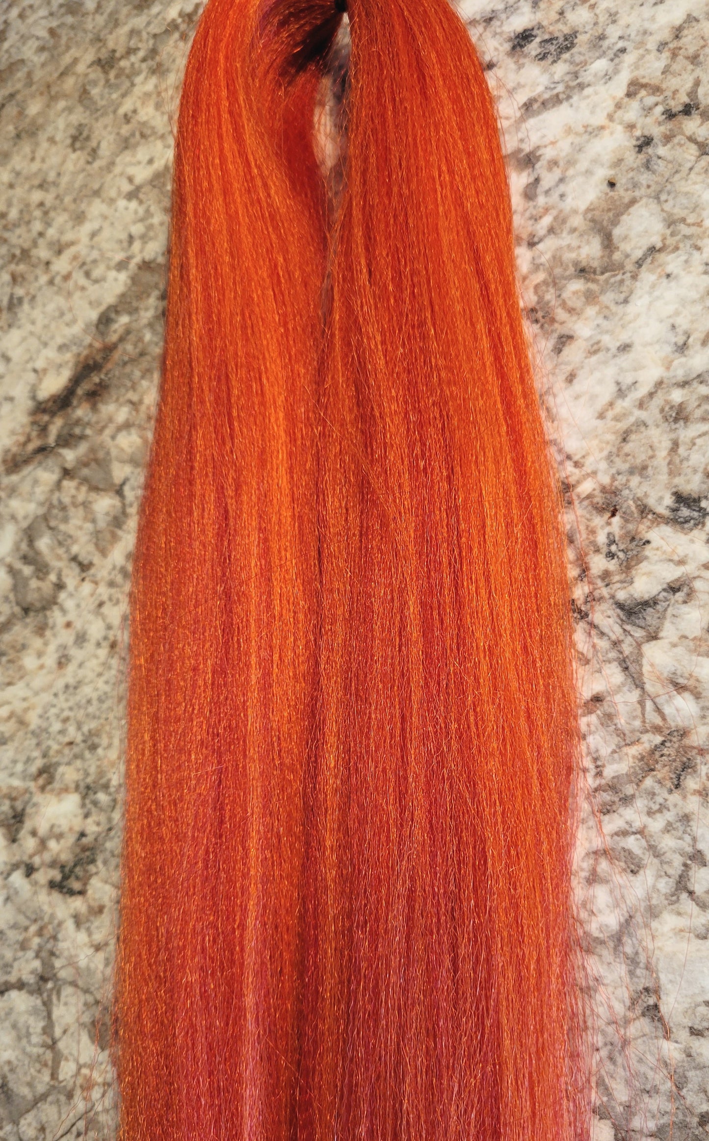 Fireball Blend red orange prestretched braiding hair