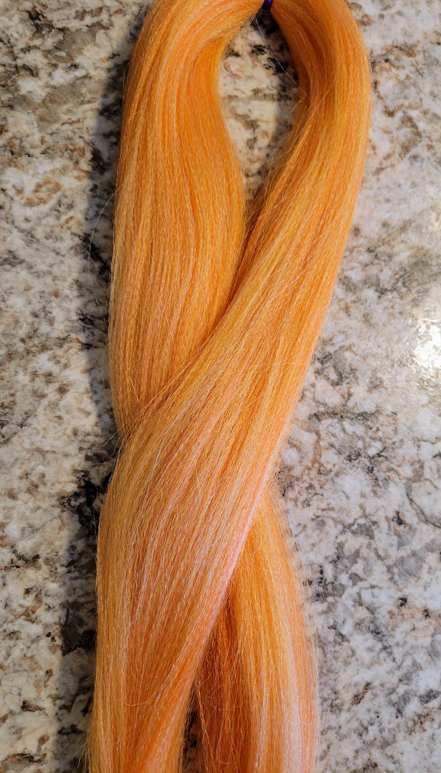 Orange Mango Bend orange yellow blonde prestretched braiding hair