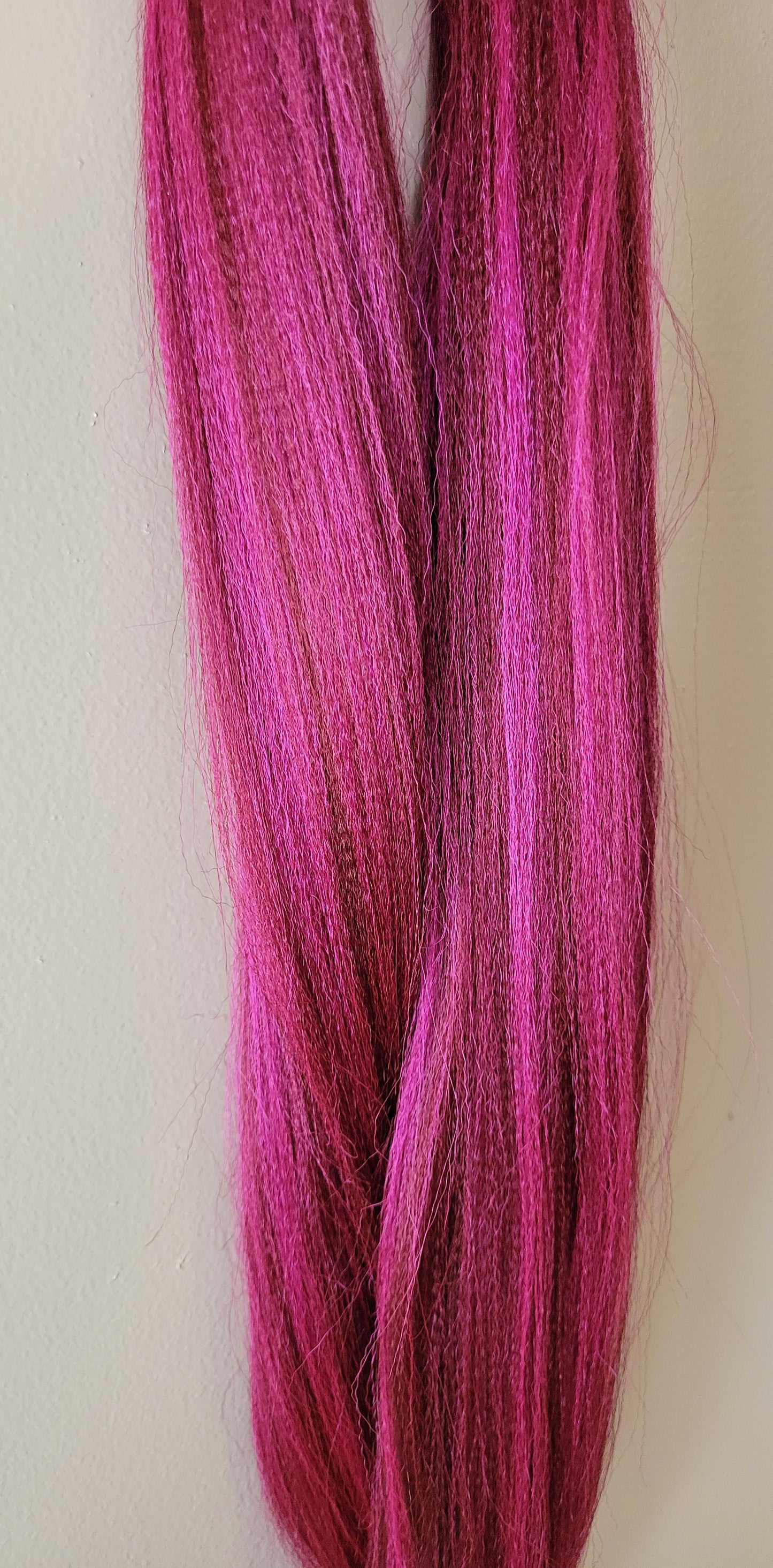 Pink Cranberry Blend pink burgundy prestretched braiding hair