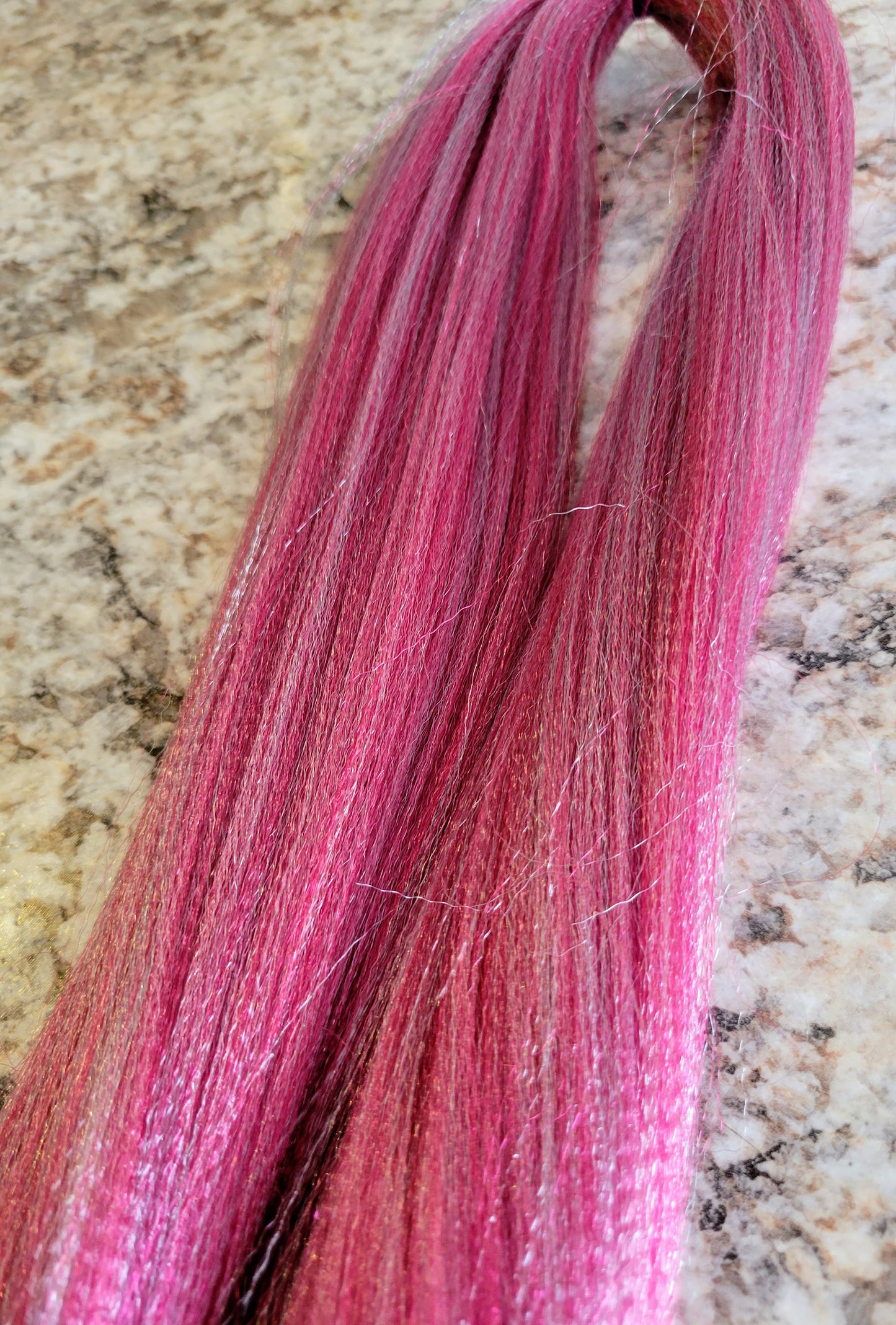 Strawberry Mint Blend pink mint prestretched braiding hair