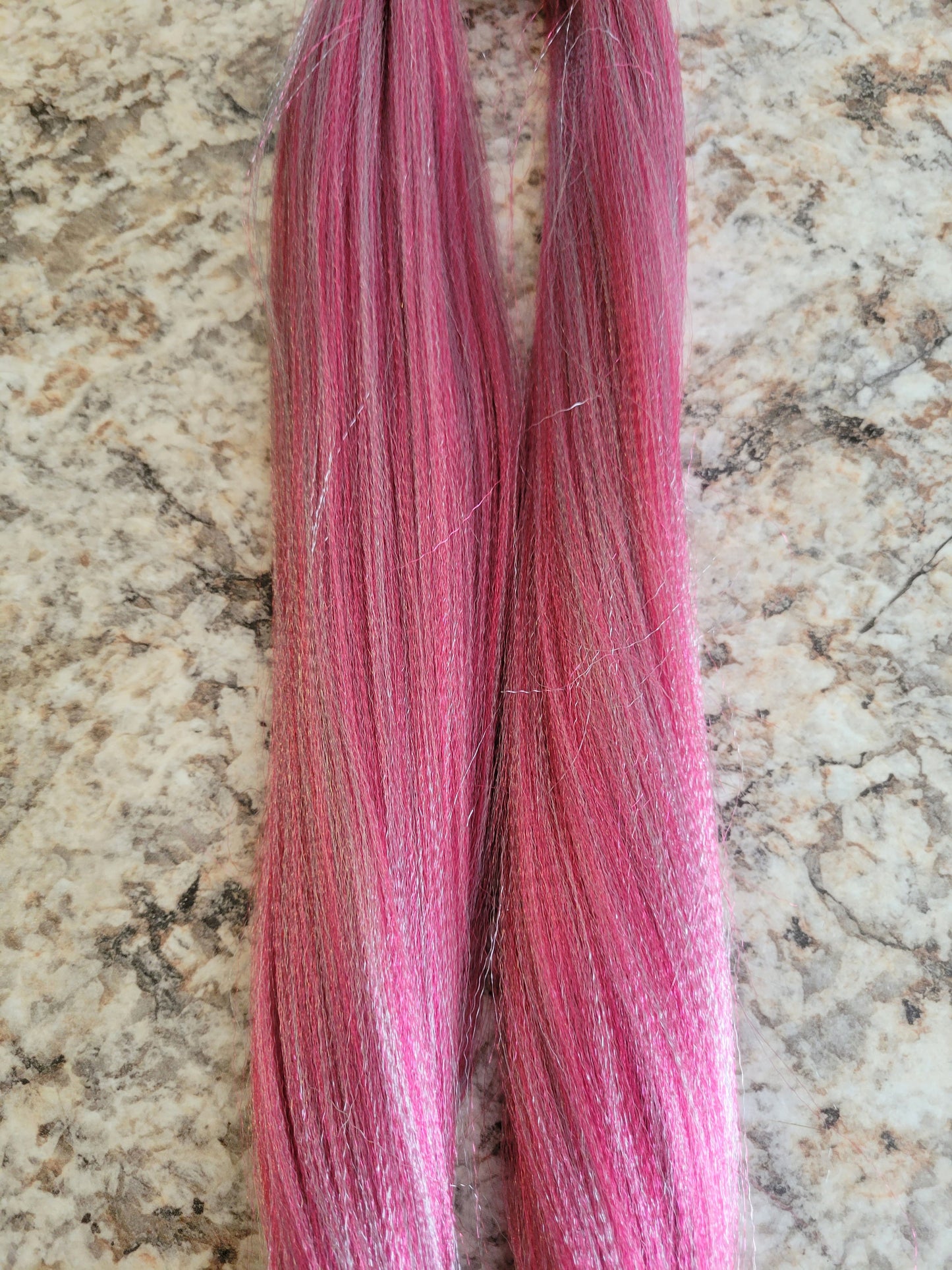 Strawberry Mint Blend pink mint prestretched braiding hair