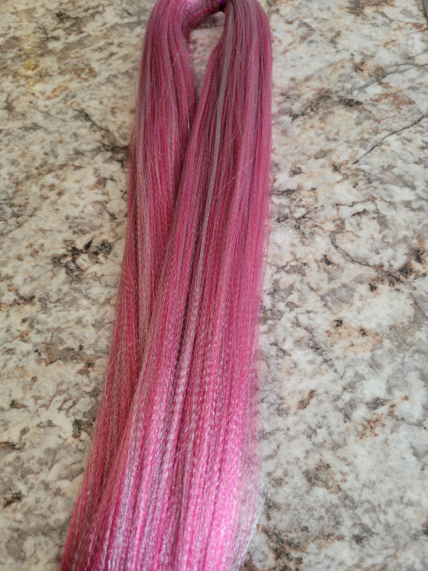 Strawberry Mint Blend pink mint prestretched braiding hair