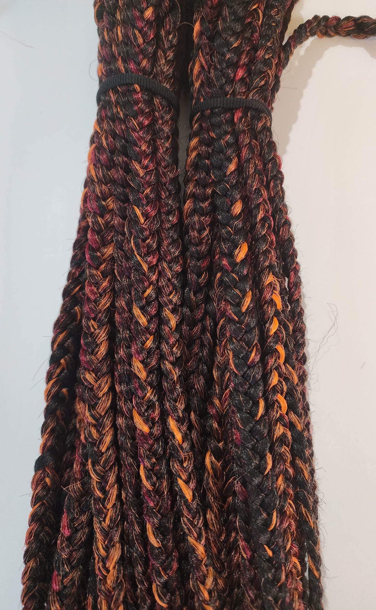 Blackberry Passion Blend black orange pink crochet braids