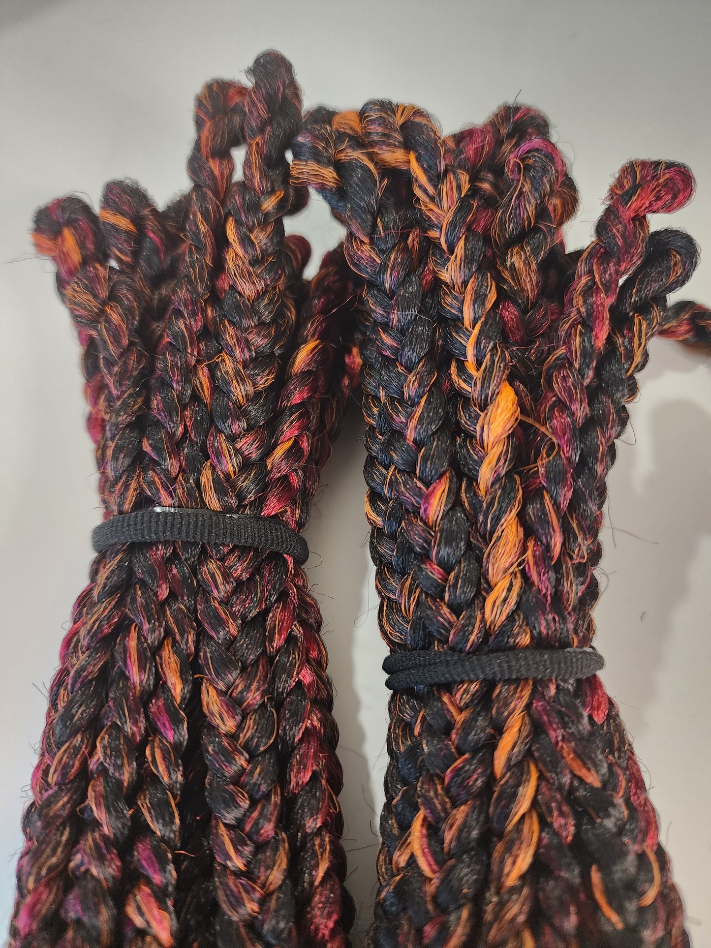 Blackberry Passion Blend black orange pink crochet braids