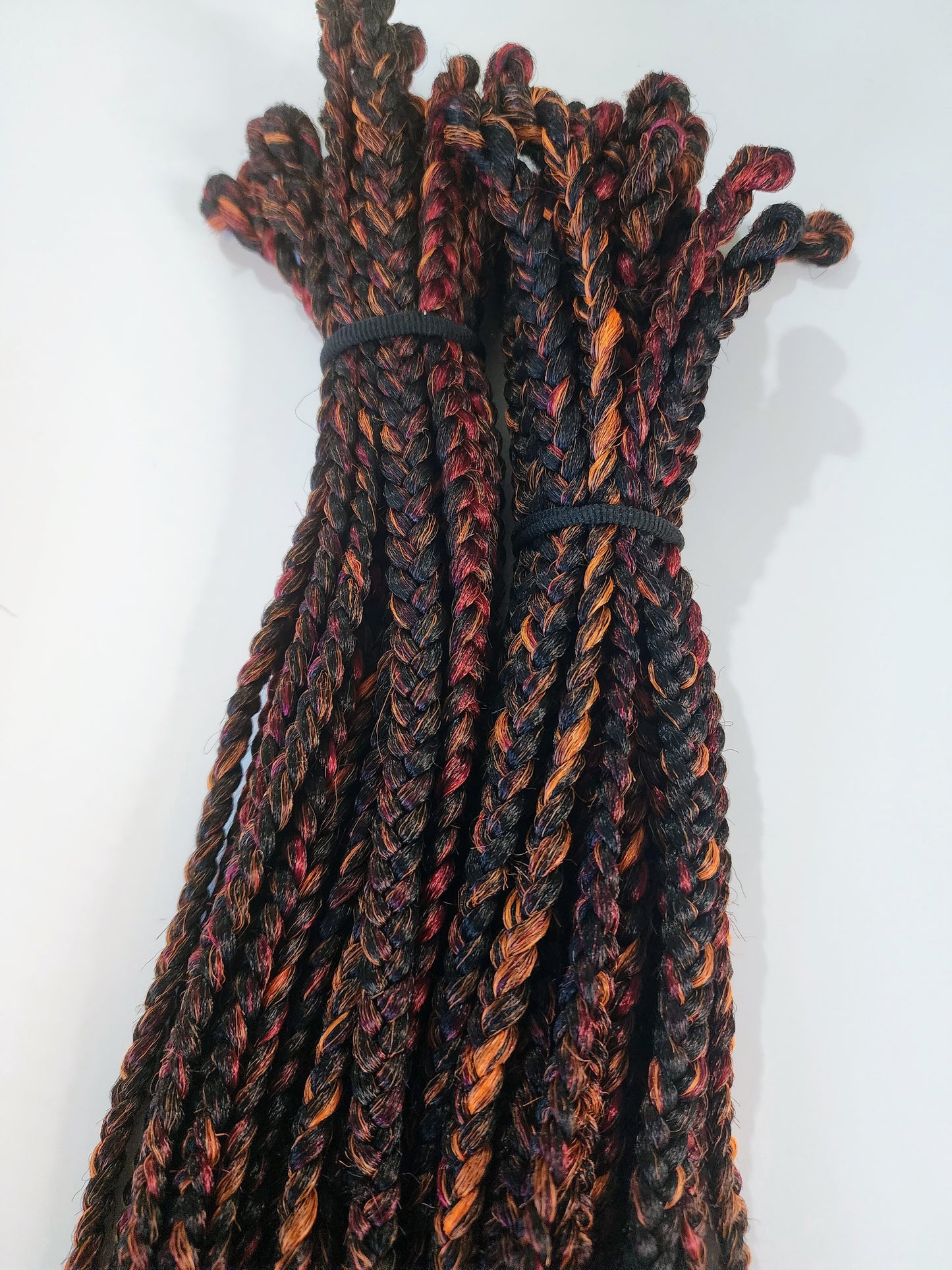 Blackberry Passion Blend black orange pink crochet braids