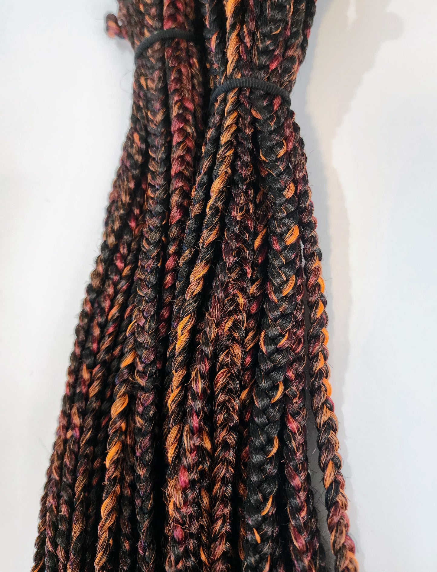 Blackberry Passion Blend black orange pink crochet braids